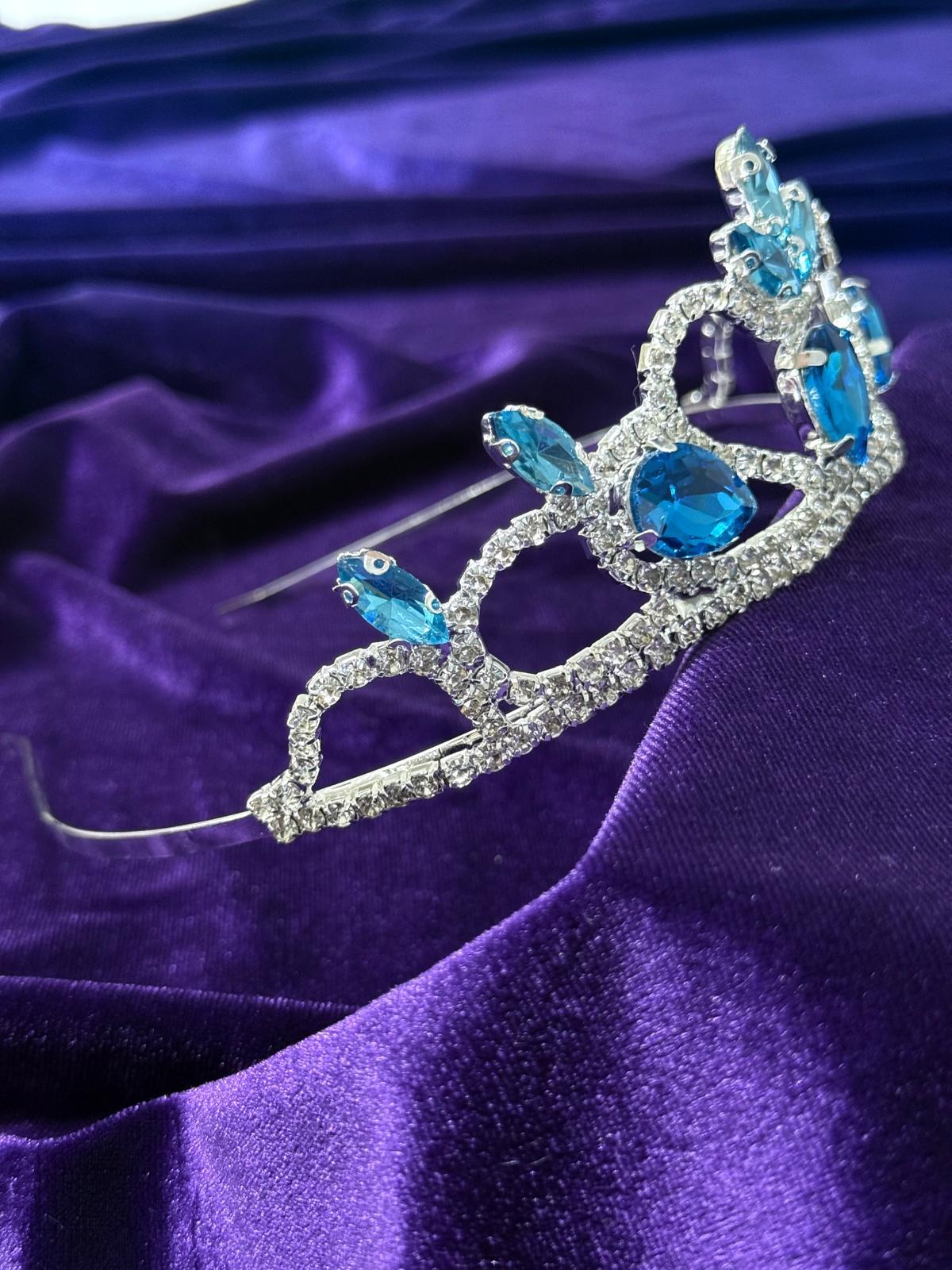 Kız Çocuk Kostüm Mavi Elsa Frozen   Düşük Omuz Detaylı Kasnaklı Kabarık Elsa Kostüm 3-8 Yaş