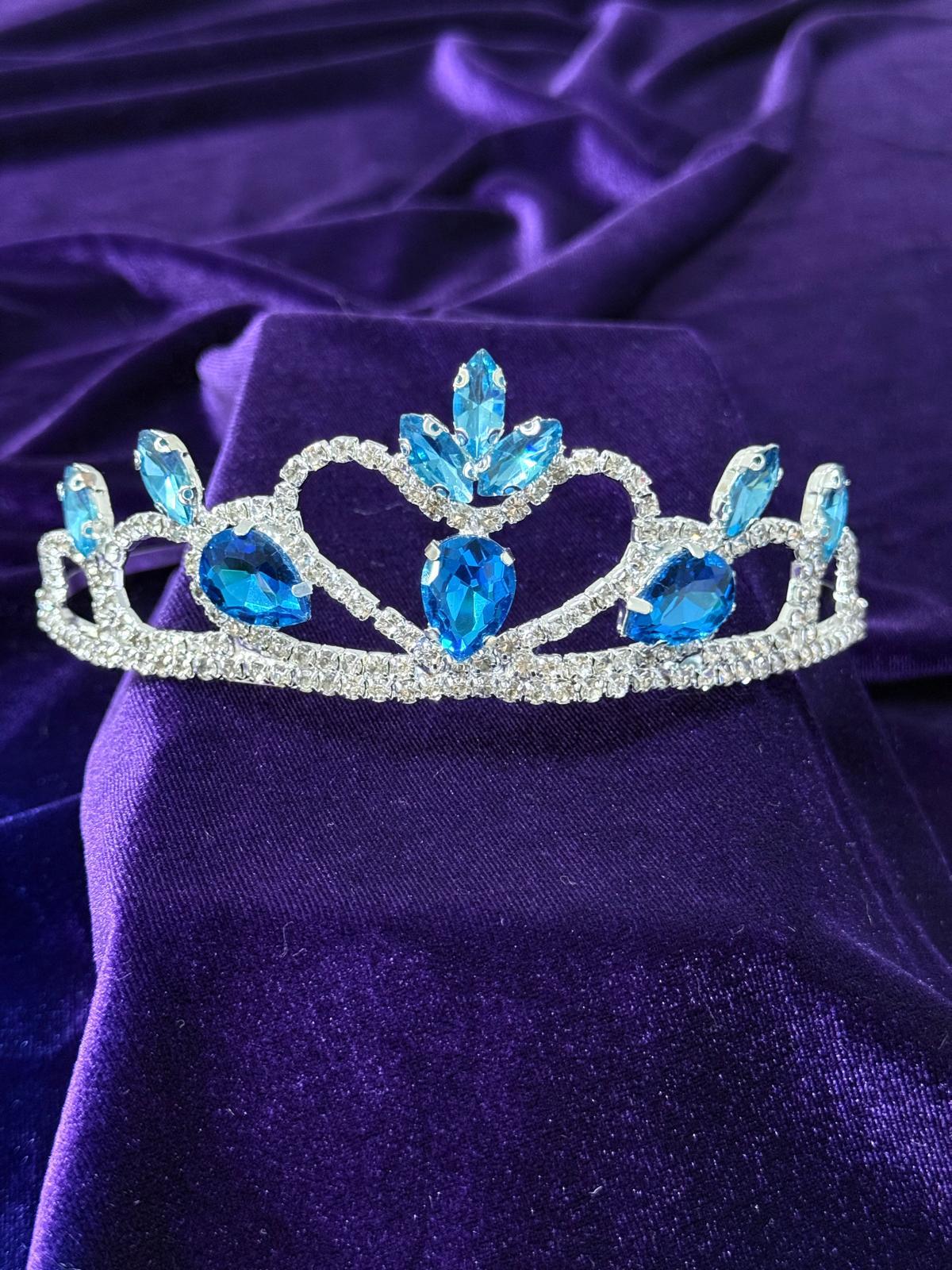 Kız Çocuk Kostüm Mavi Elsa Frozen   Düşük Omuz Detaylı Kasnaklı Kabarık Elsa Kostüm 3-8 Yaş