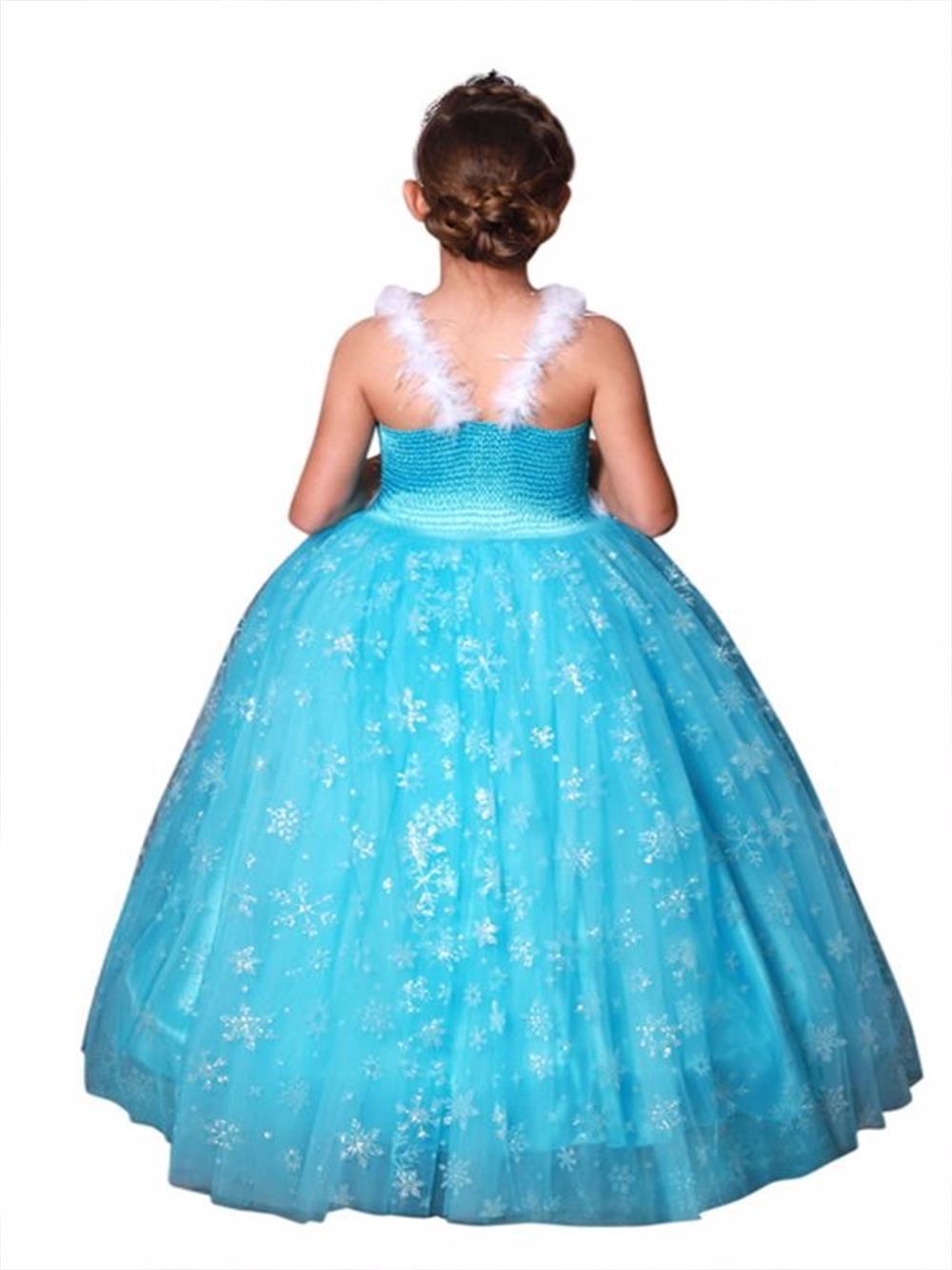 Prenses Elsa Askılı Elsa  Kostüm Taç Hediyeli  