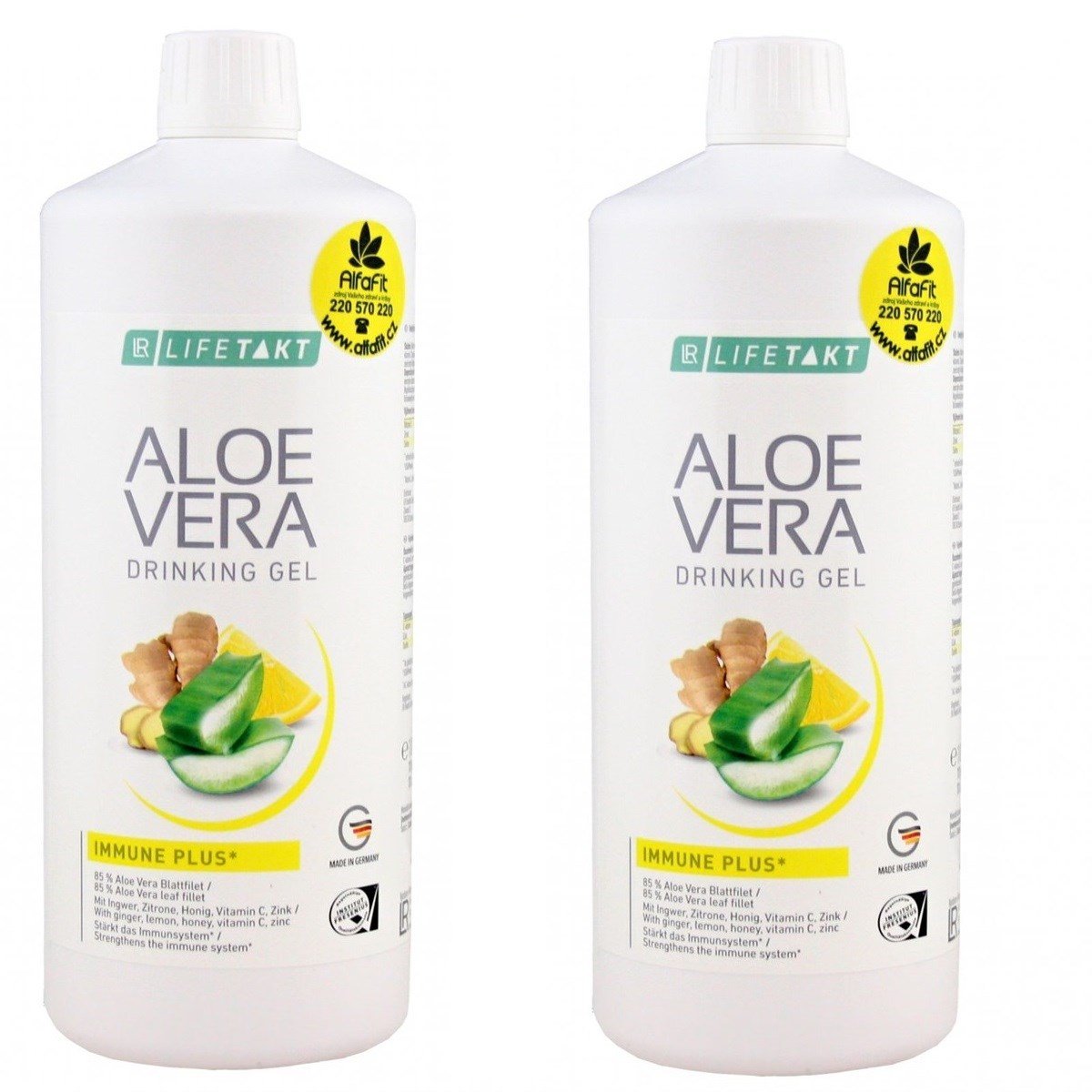 Aloe Vera Jel İçecek Zencefil & Limon 2'li Set