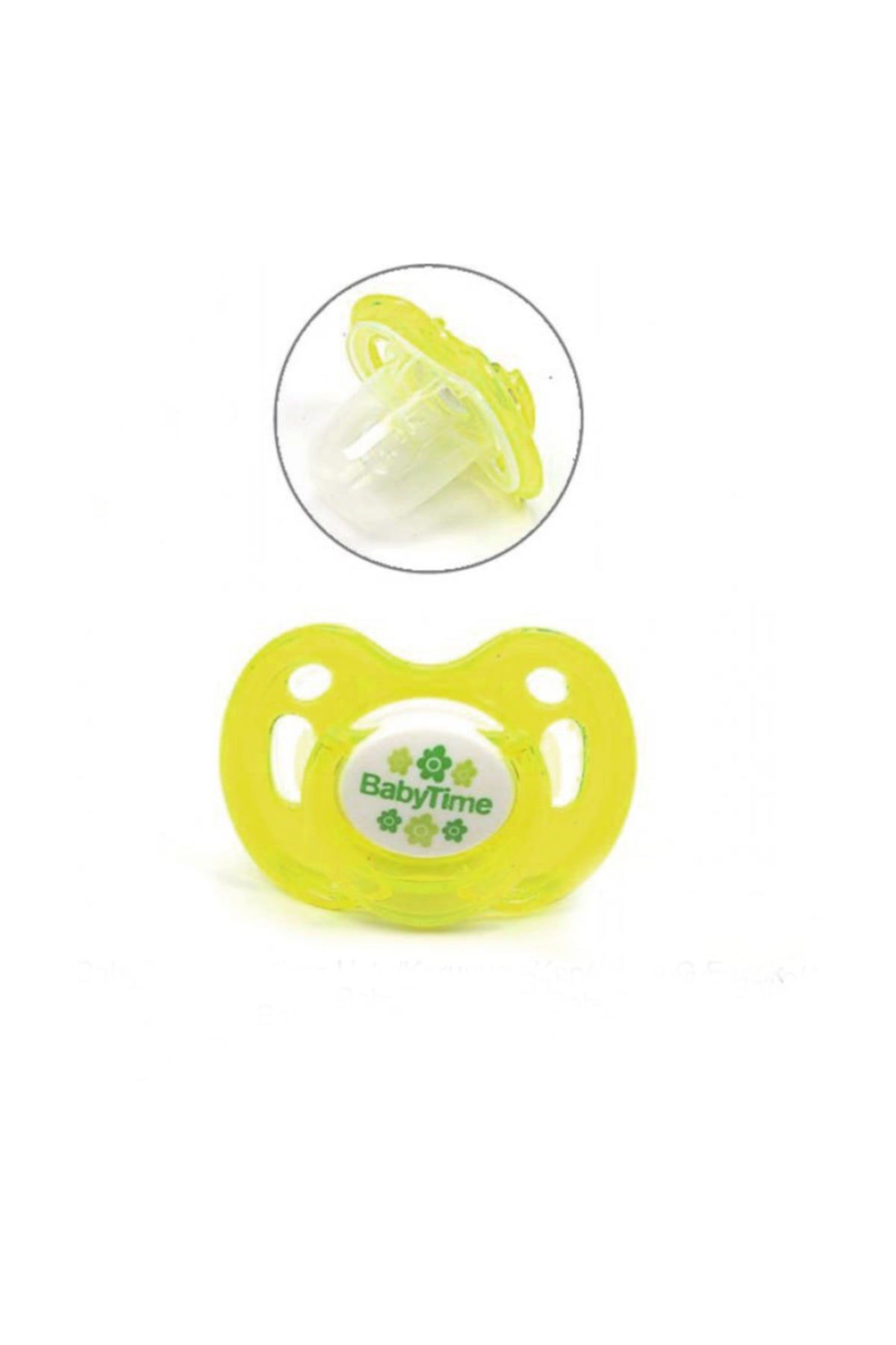 Babytime Kiraz Uçlu Akide Desenli Emzik BT151-3 Sarı +18 Ay / 18 Mount