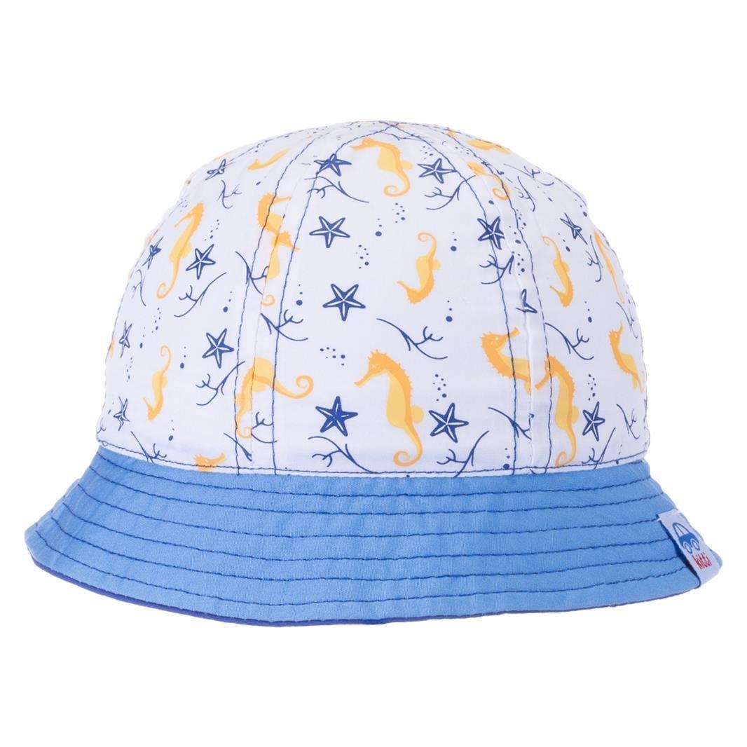 Jaju Baby 0-18 Ay Beyaz Erkek Bebek Deniz Atı Ve Yıldız Desenli Fötr Şapka