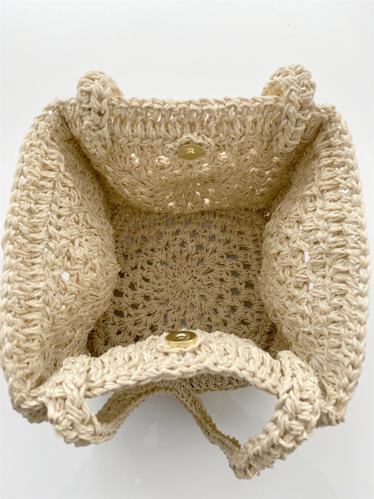 Jaju Baby 20x20 Bej Renk Özel Üretim Hasır Çanta