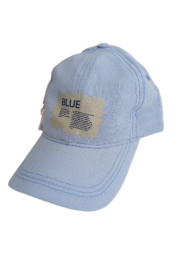 Jaju Baby 4-8 Yaş Bebe Mavi Blue Aplikeli Çocuk Erkek Şapka