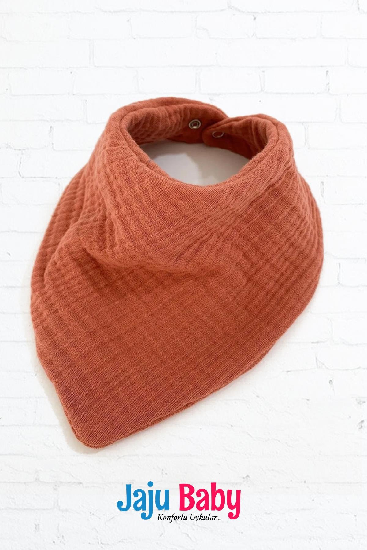 Jaju Baby 4 Katlı %100 Pamuklu Bürümcük Müslin Mama Önlüğü Ve Boyunluk