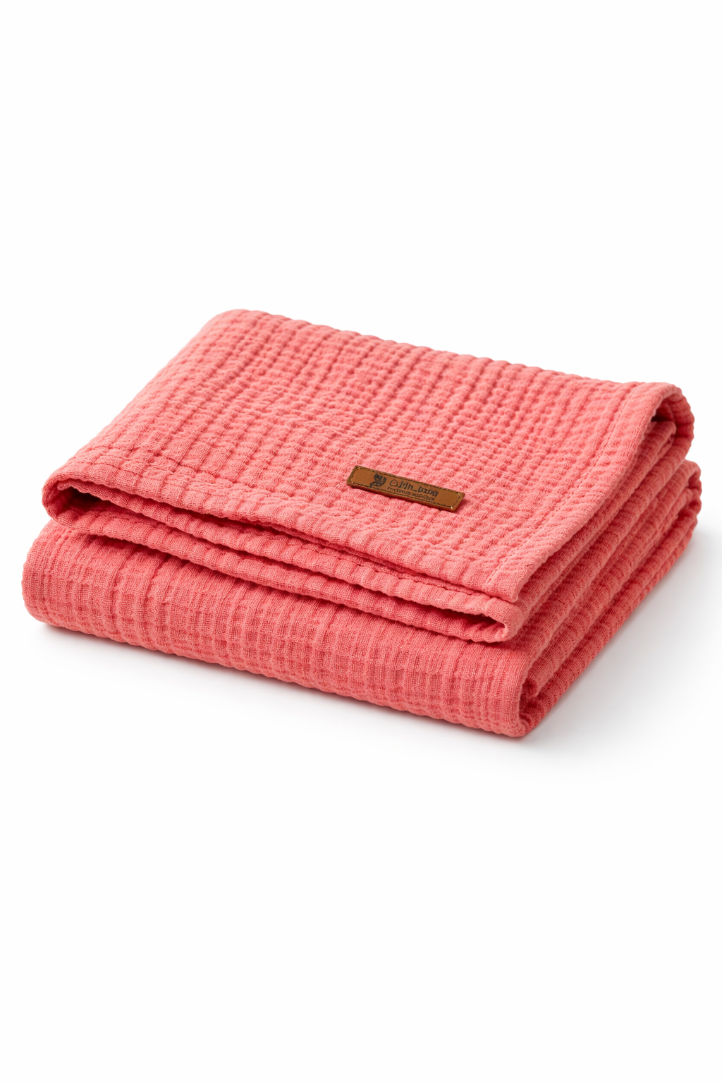 Jaju Baby 4 Katlı Pamuklu Antialerjik Bambu Müslin Kiremit Renk Pike 100x95 cm