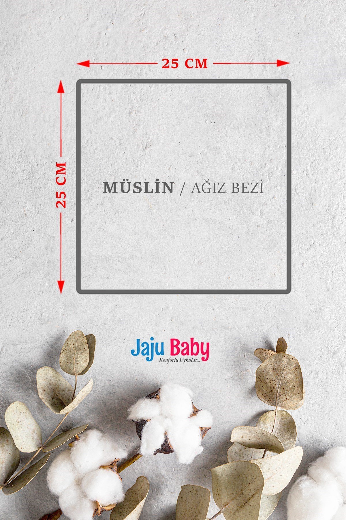 Jaju Baby 5 Adet %100 Organik Pamuk Çift Katlı Müslin Kumaş %100 Pamuk Müslin Omuz Örtüsü Ağız Mendili Sırt Mendili