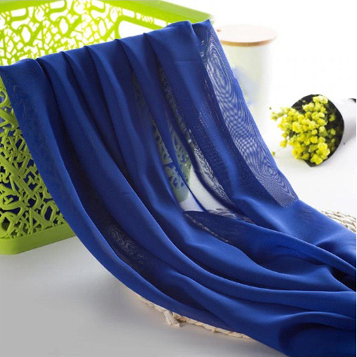 Jaju Baby açık lacivert şifon kumaş