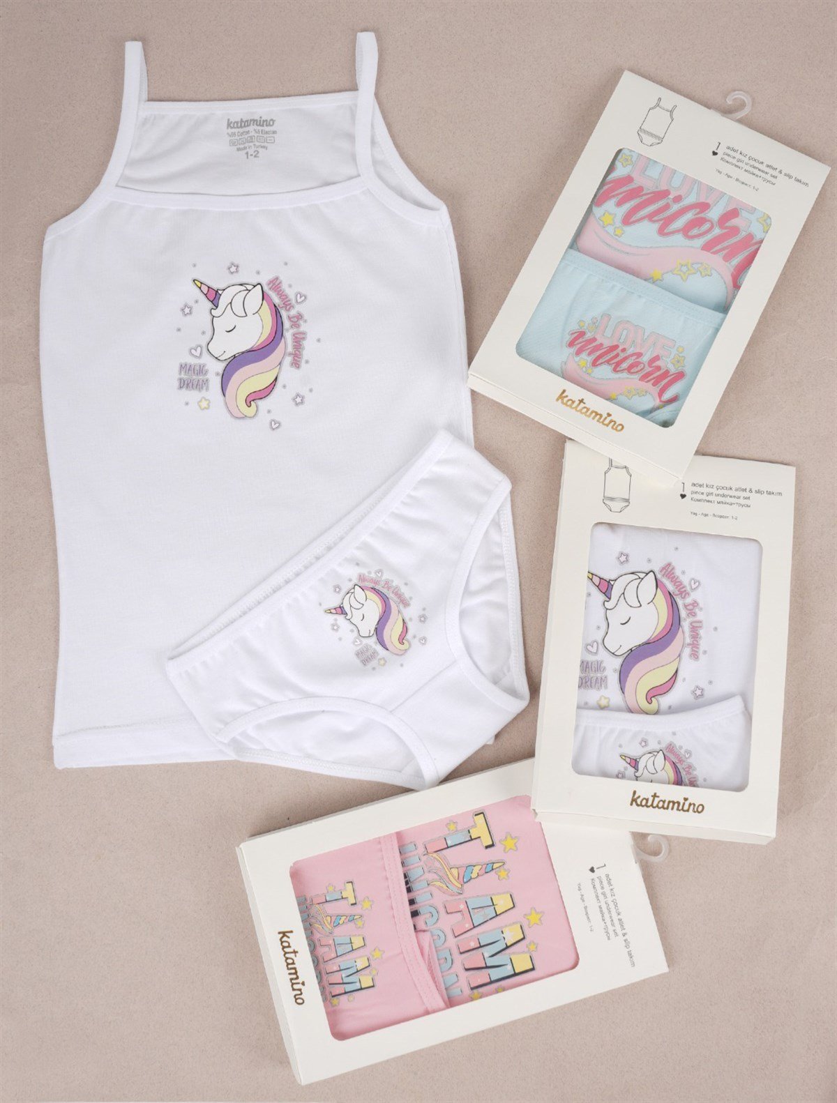 Jaju Baby Aluya Kız Atlet Slip Takım