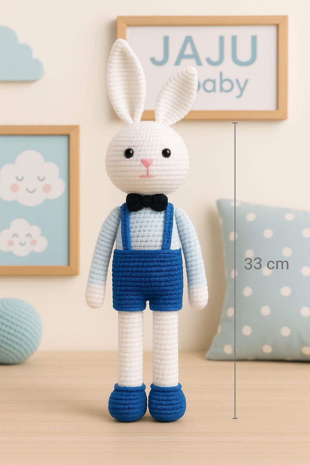 Jaju Baby Amigurumi Tavşan Emzik Zinciri 22 cm