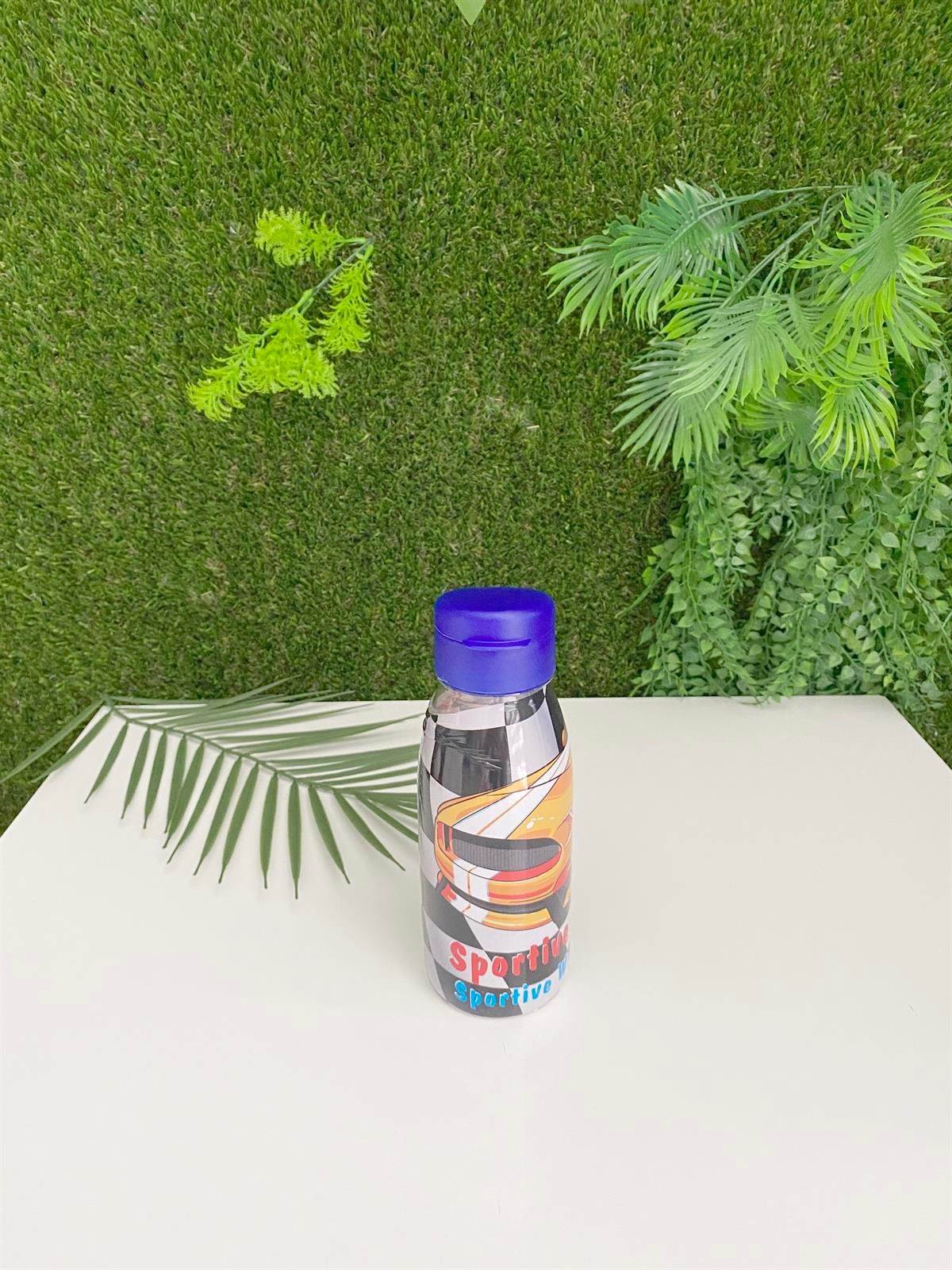 Jaju Baby Araba Desenli Renkli Su Matarası 500 Ml