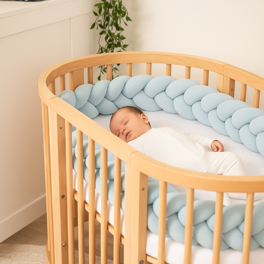 Jaju Baby Bebe Mavisi Renk 3 Örgü Koruma Özel Tasarım