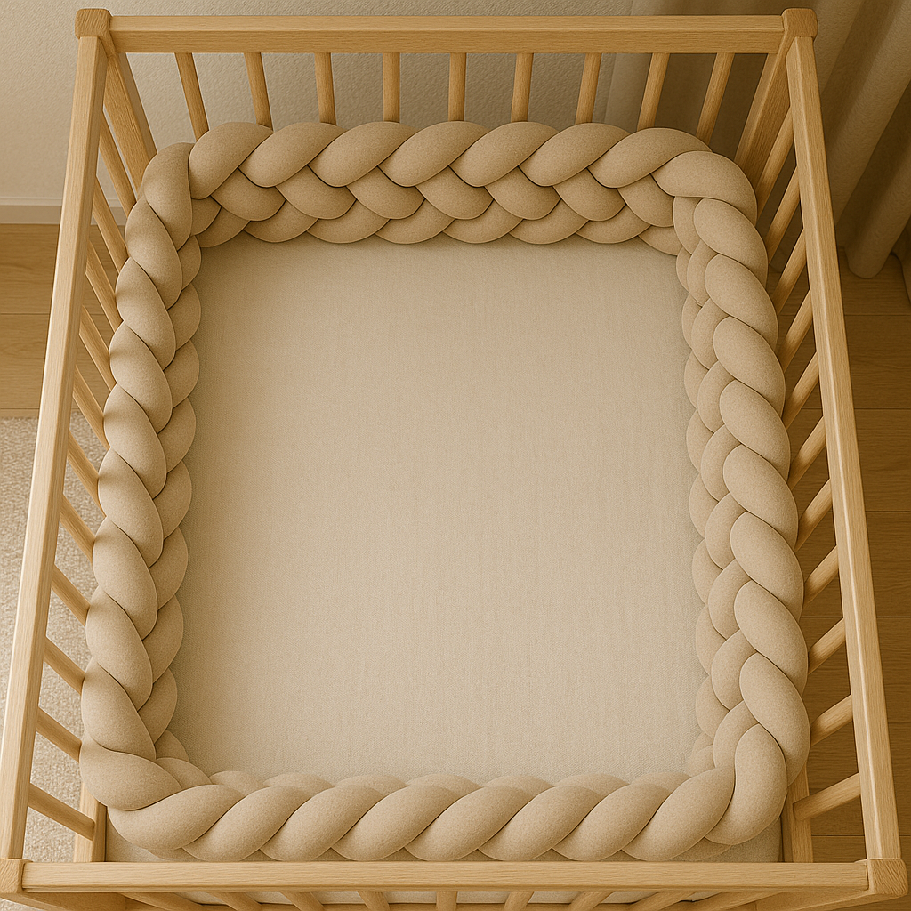 Jaju Baby Bej Renk 4 Örgü Koruma Özel Tasarım