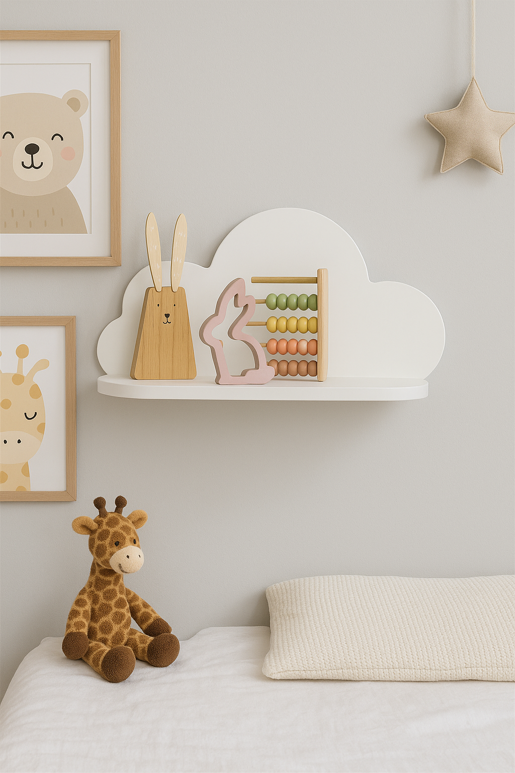 Jaju Baby Beyaz Bulut Raf 