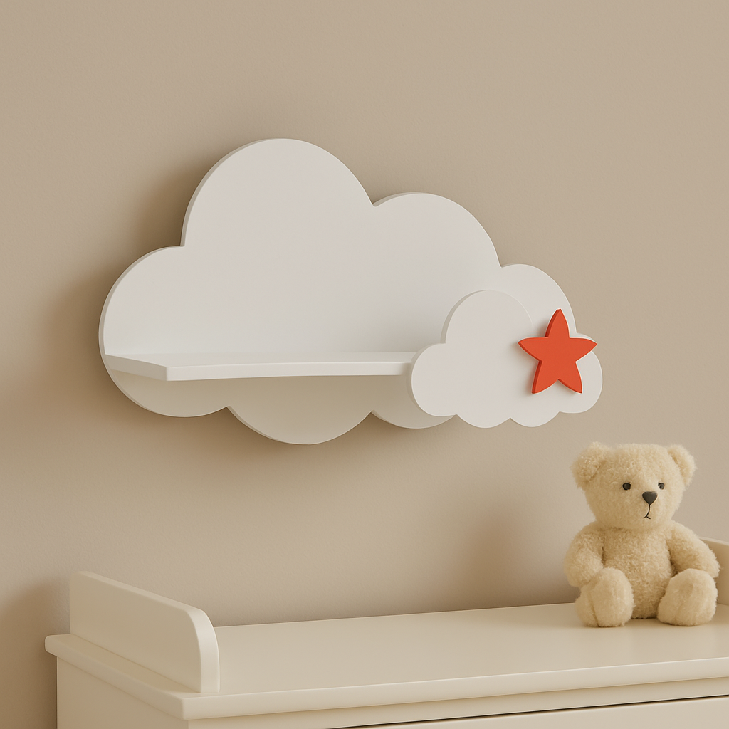 Jaju Baby Beyaz Bulut Raf 