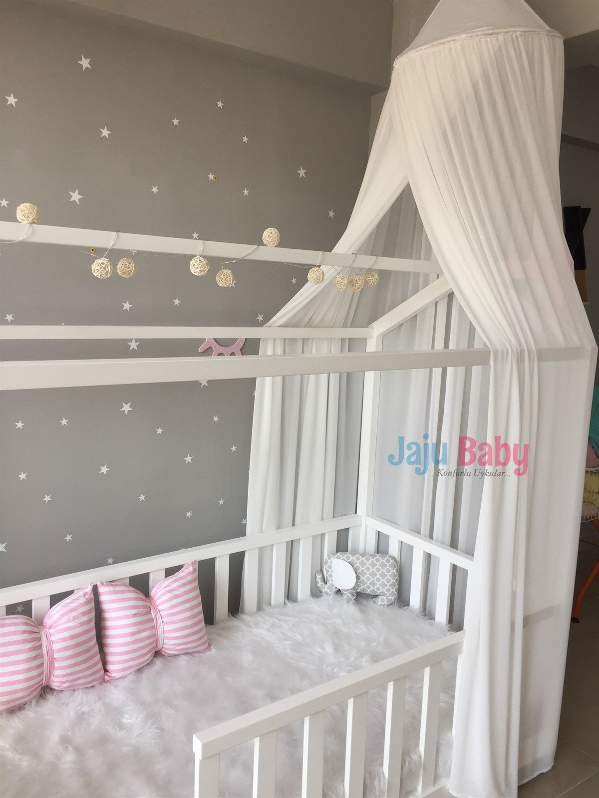 Jaju Baby Beyaz Cibinlik