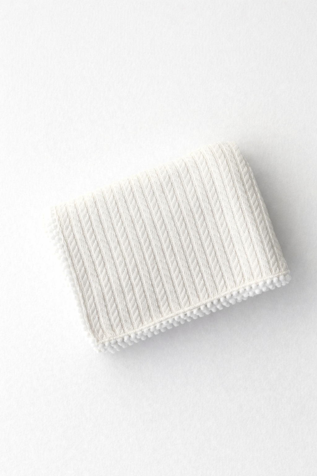 Jaju Baby Beyaz Örgü Pike Bebek Battaniyesi 100x110 cm