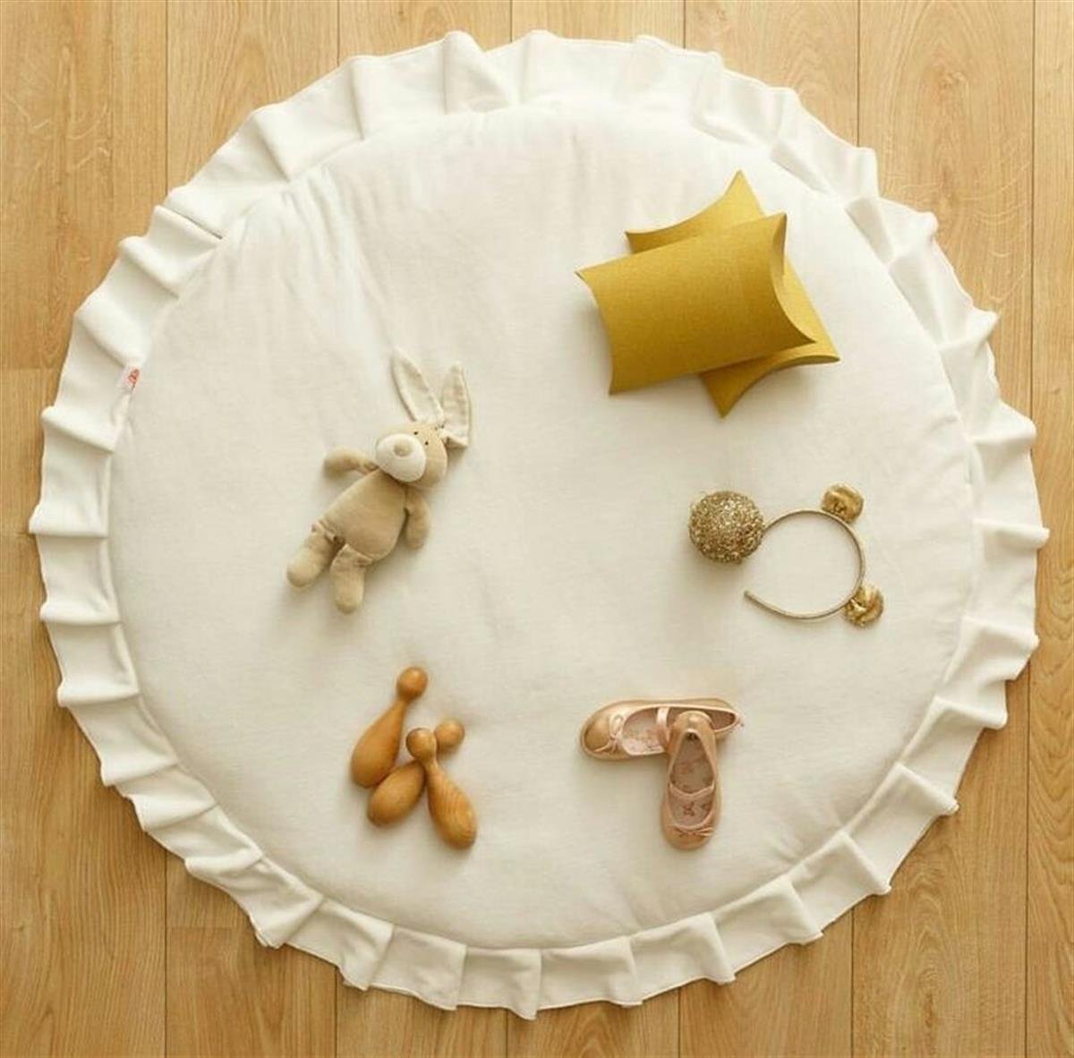 Jaju Baby Beyaz Oyun Halısı / Oyun Matı Bebek ve Çocuk Matı