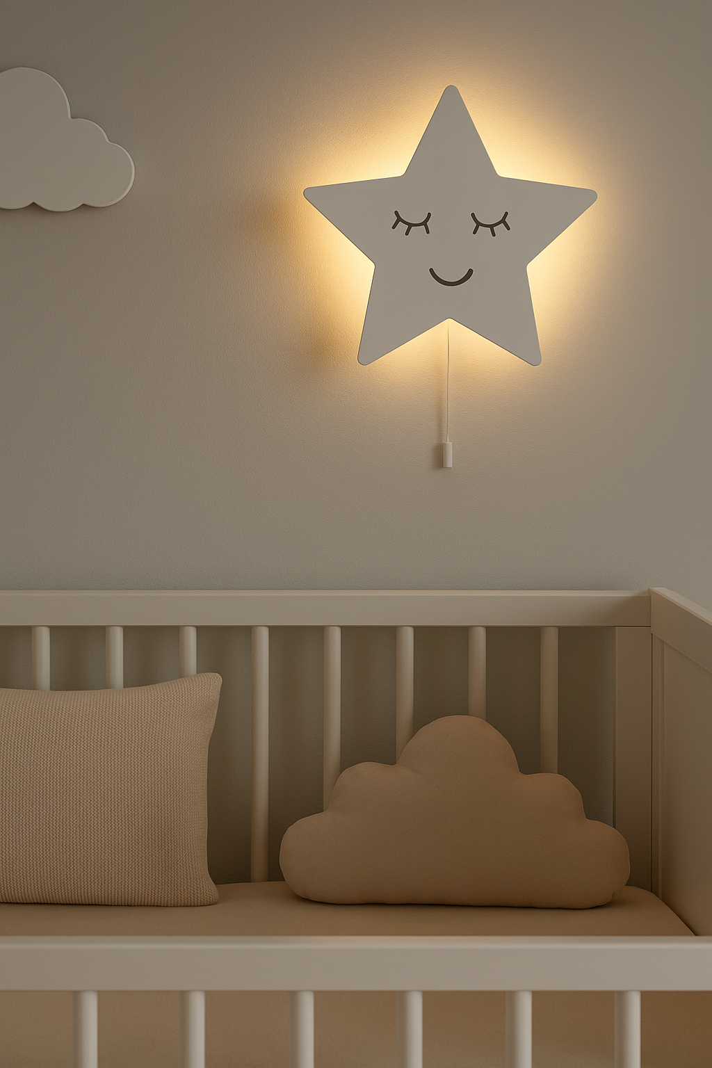 Jaju Baby Beyaz Yıldız Gece Lambası \ Aydınlatma