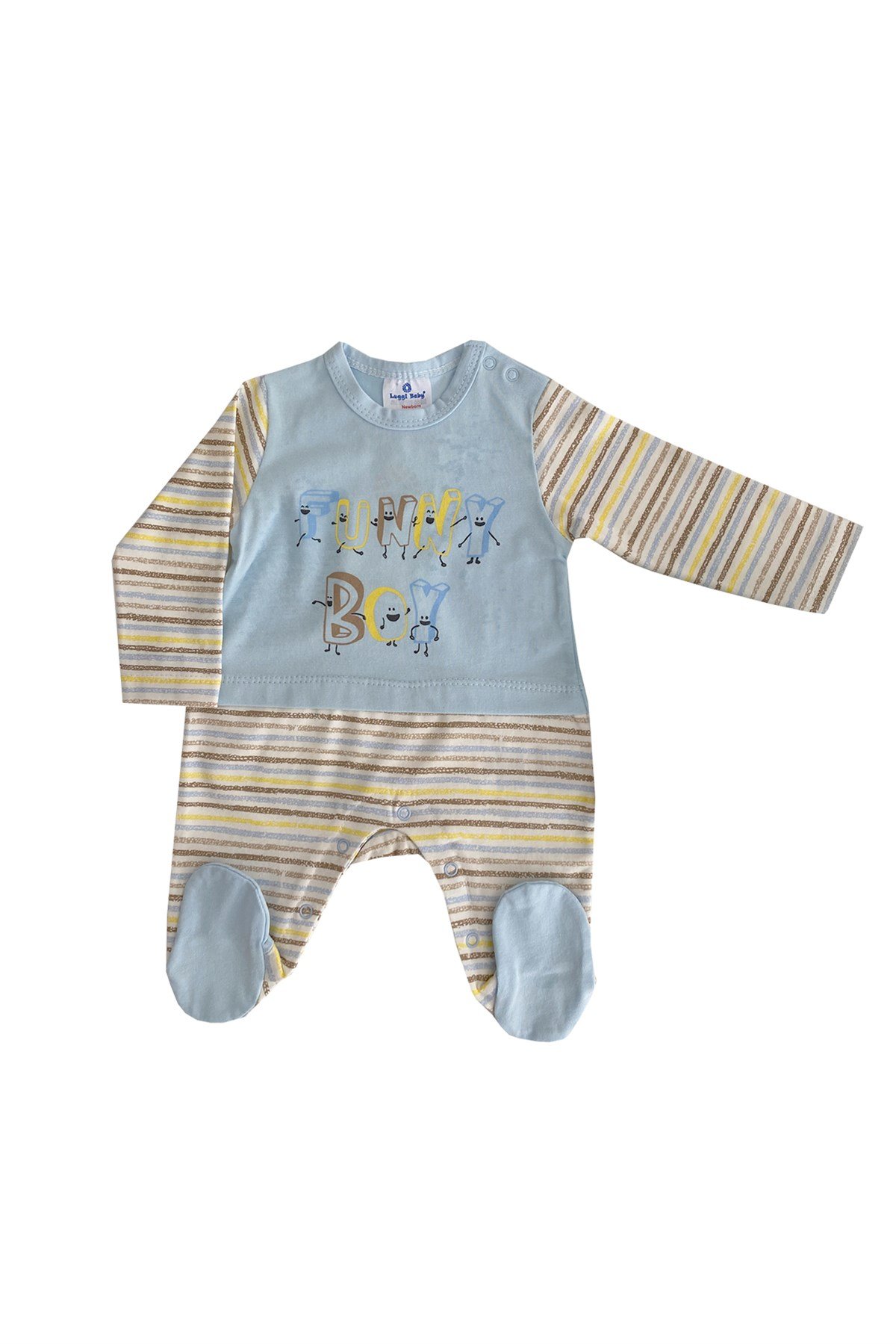 Jaju Baby Çizgi Desenli Bebek Tulum