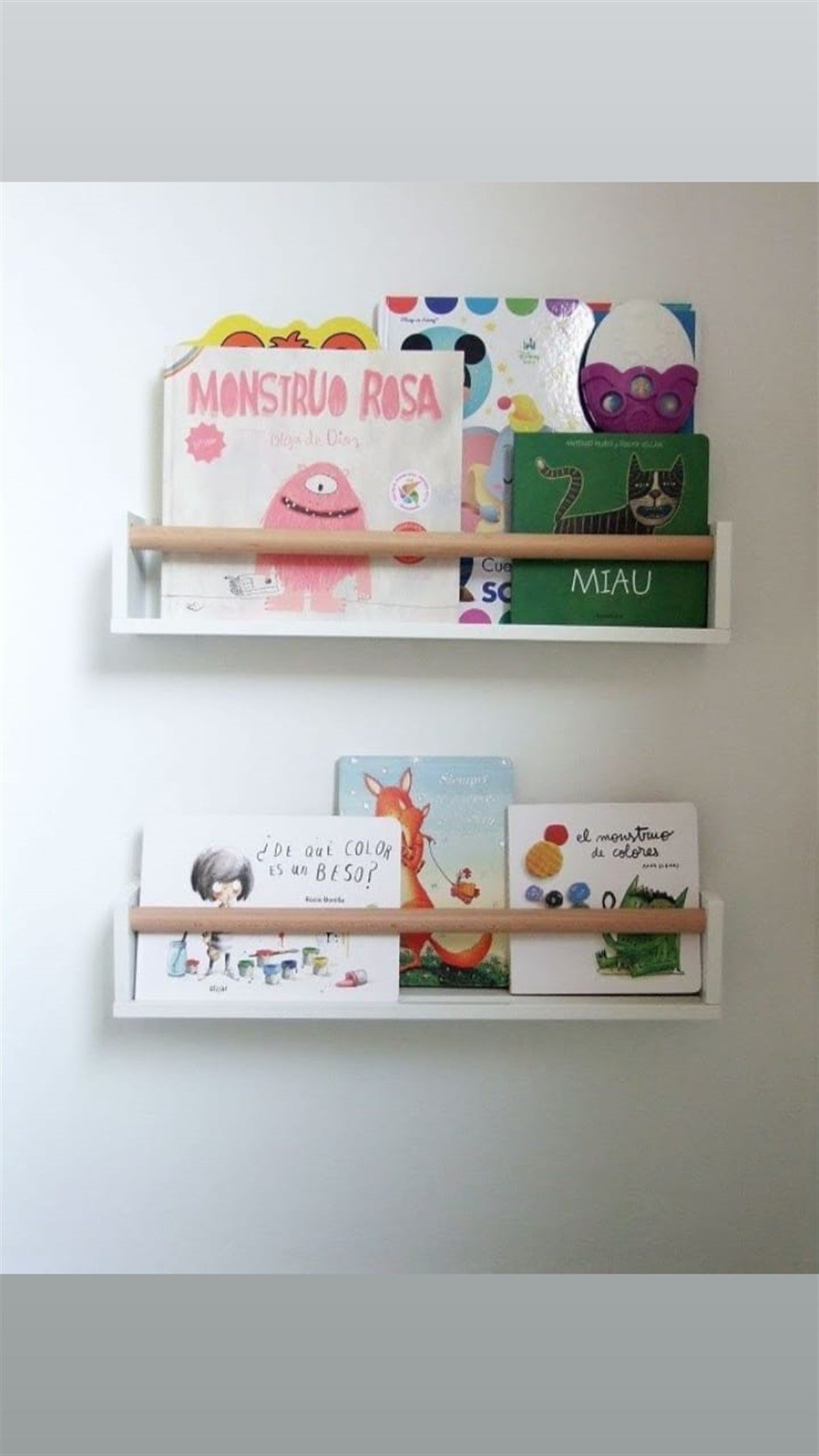 Jaju Baby Çocuk Odası 2`Li Montessori Kitaplık Raf Mobilya