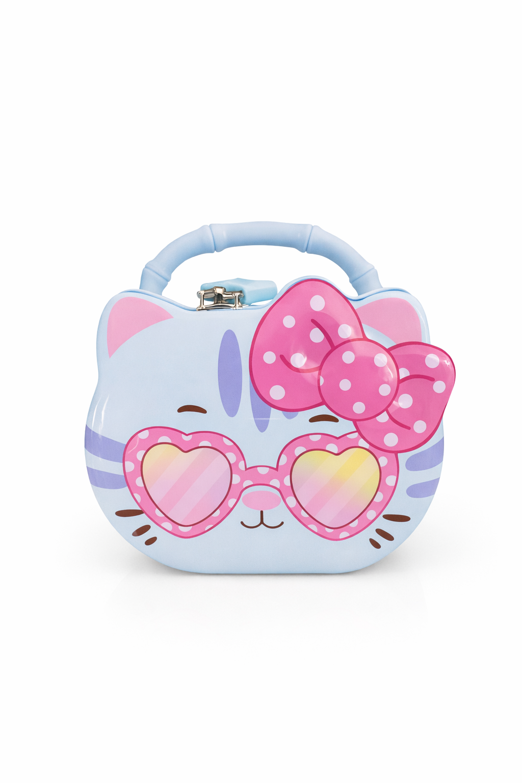 Jaju Baby Çocuk Sevimli Mor Hello Kitty Metal Kilitli  Kumbara 