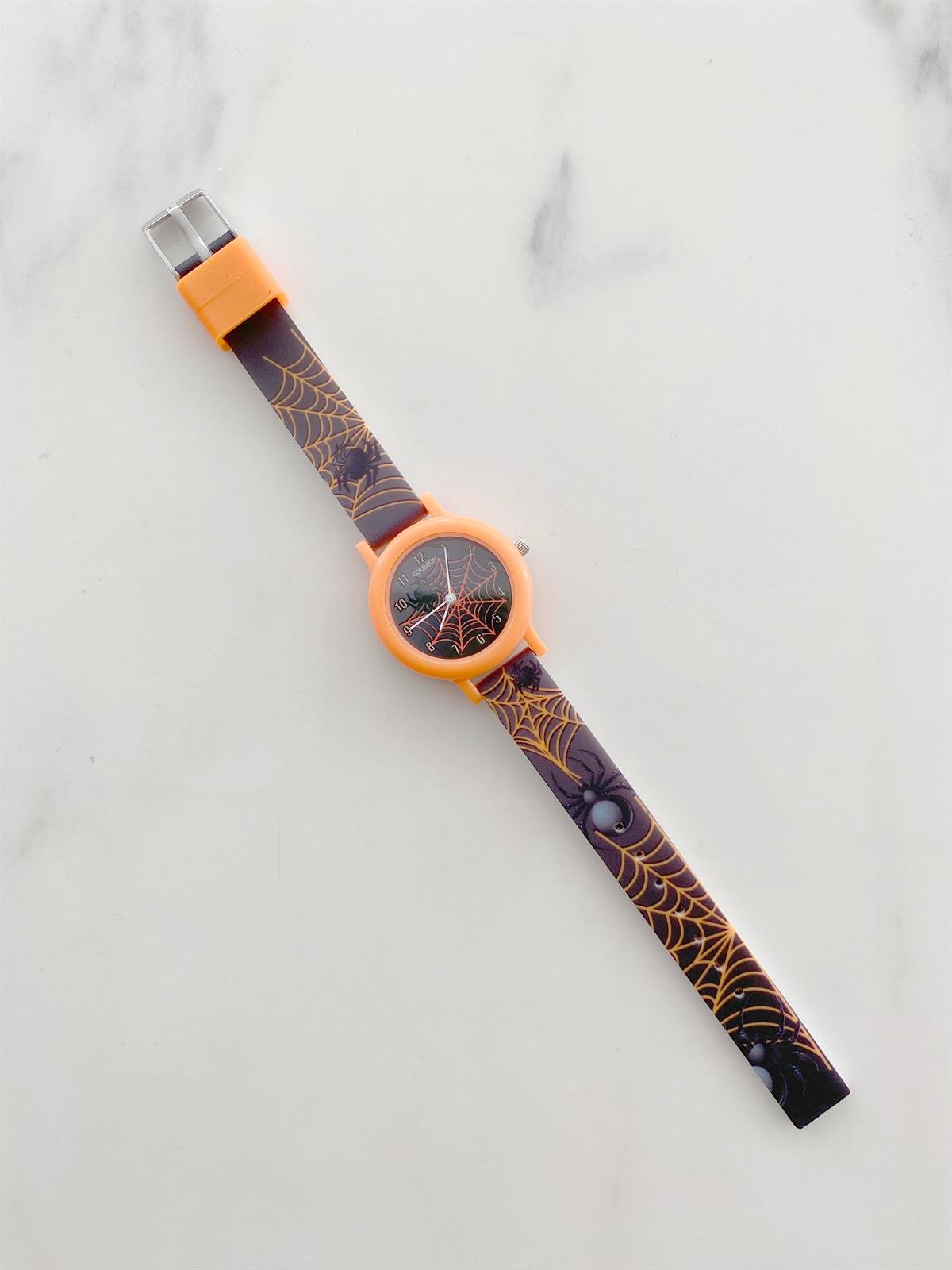 Jaju Baby Coliseum Turuncu Örümcek  Figürlü Çocuk Kol Saati