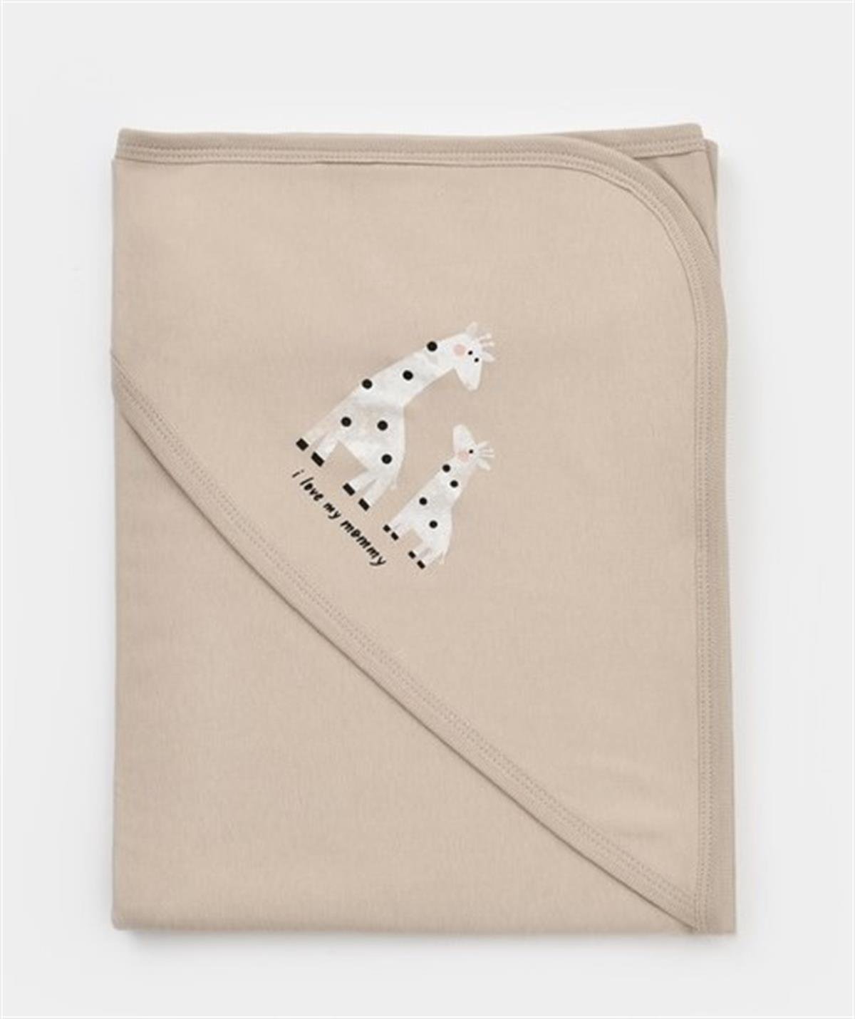 Jaju Baby Cosy %100 Organik Kahverengi Bebek Pike 85x85 cm