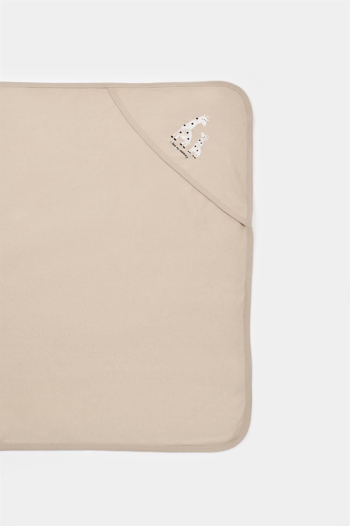 Jaju Baby Cosy %100 Organik Kahverengi Bebek Pike 85x85 cm