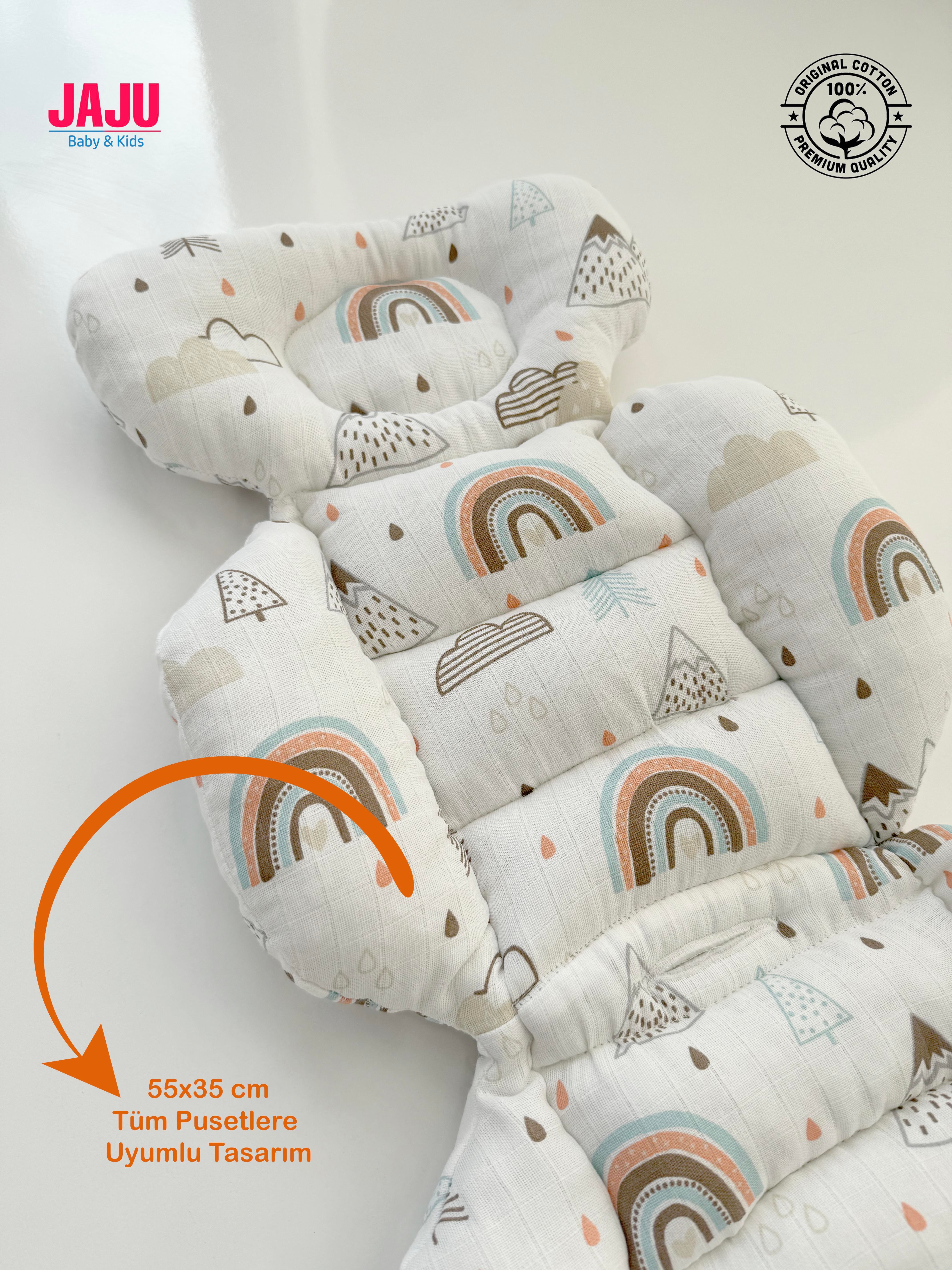Jaju Baby Dağ Desenli Puset Minderi - Oto Koltuğu Minderi