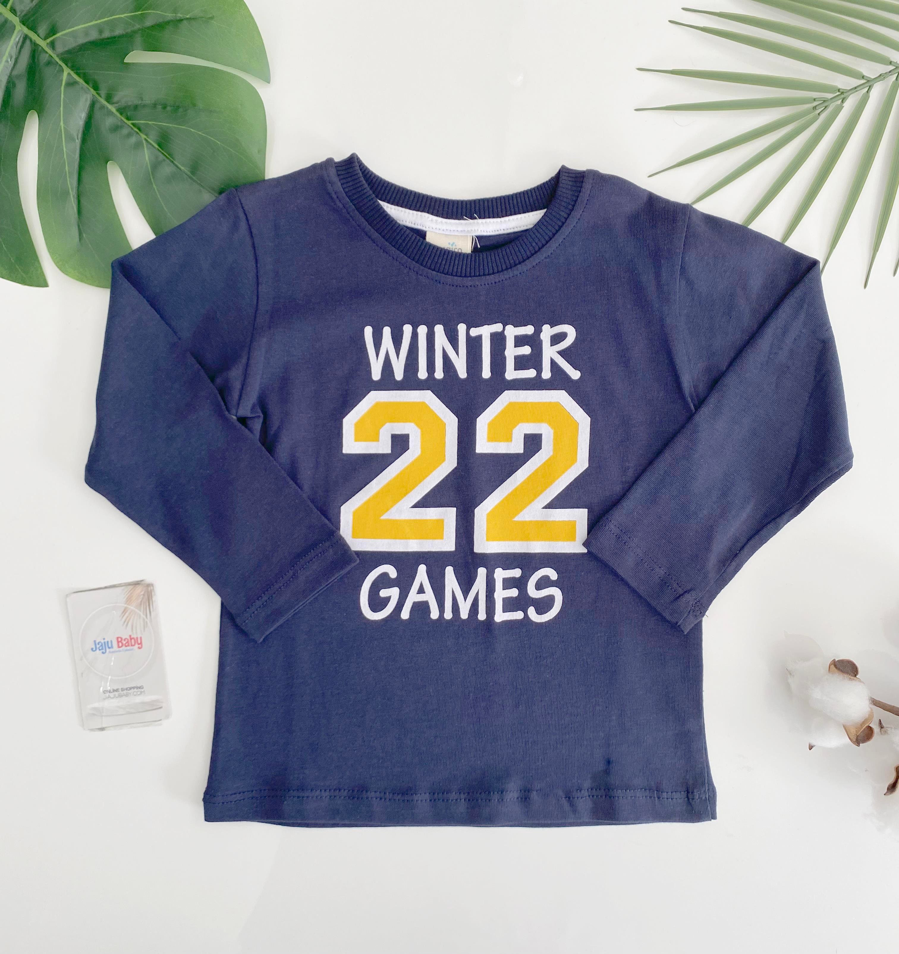 Jaju Baby Erkek Bebek Lacivert 22 Yazılı Sweatshirt