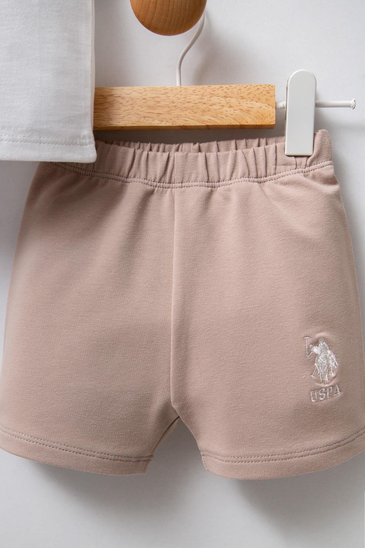 Jaju Baby Erkek Bebek Şort&T-shirt BEYAZ - Süprem - 2 li Takım