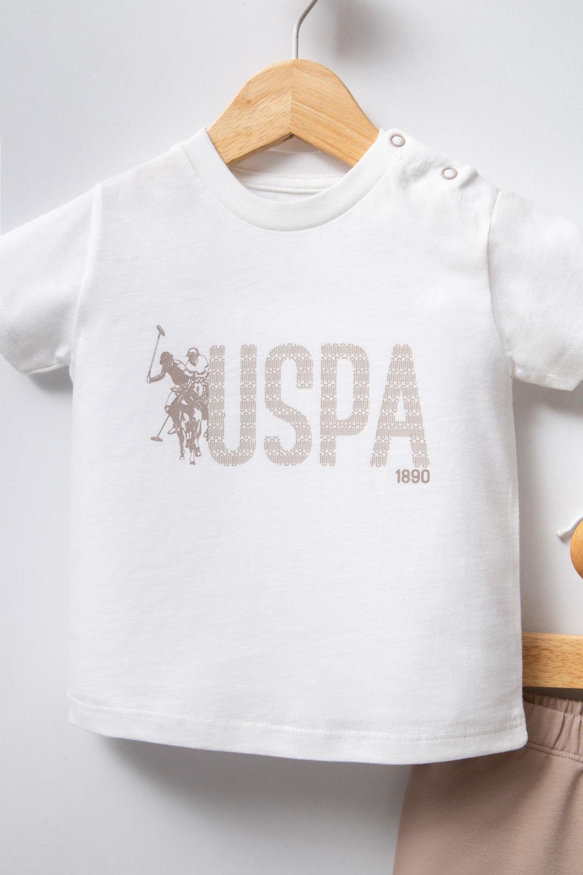 Jaju Baby Erkek Bebek Şort&T-shirt BEYAZ - Süprem - 2 li Takım