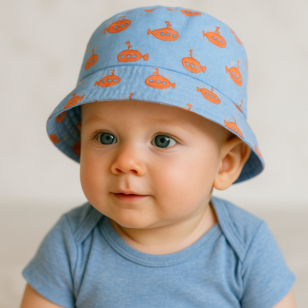 Jaju Baby Erkek Çocuk 0-18 Ay Mavi  Hayvan  Desenli Fötr