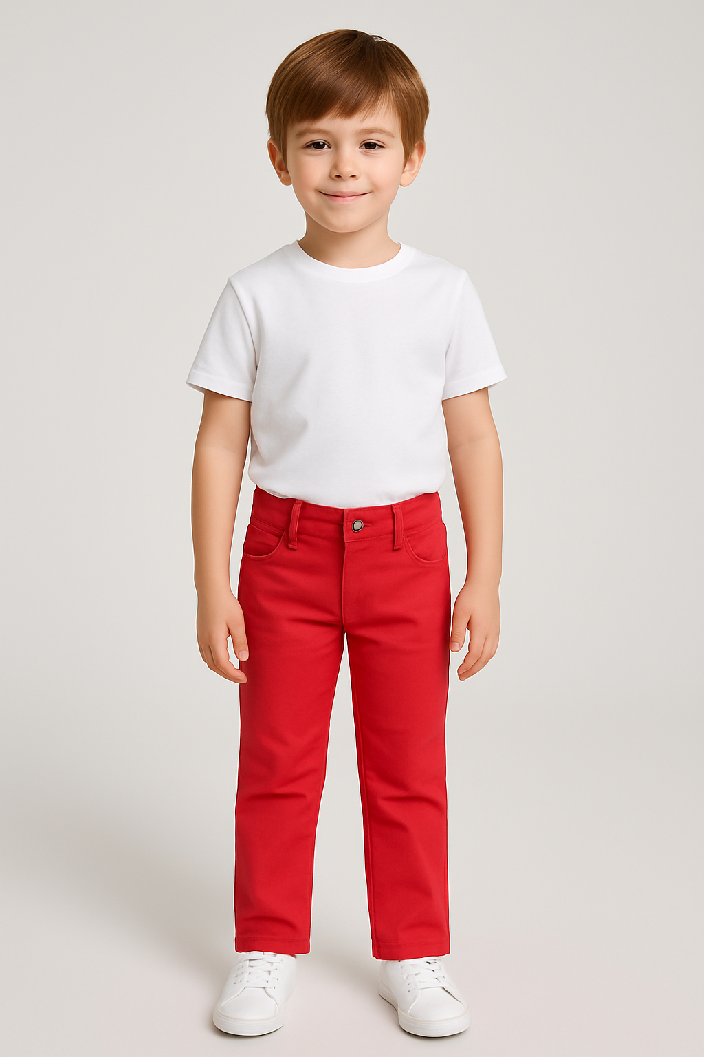 Jaju Baby Erkek Çocuk Kırmızı Likralı Pantalon