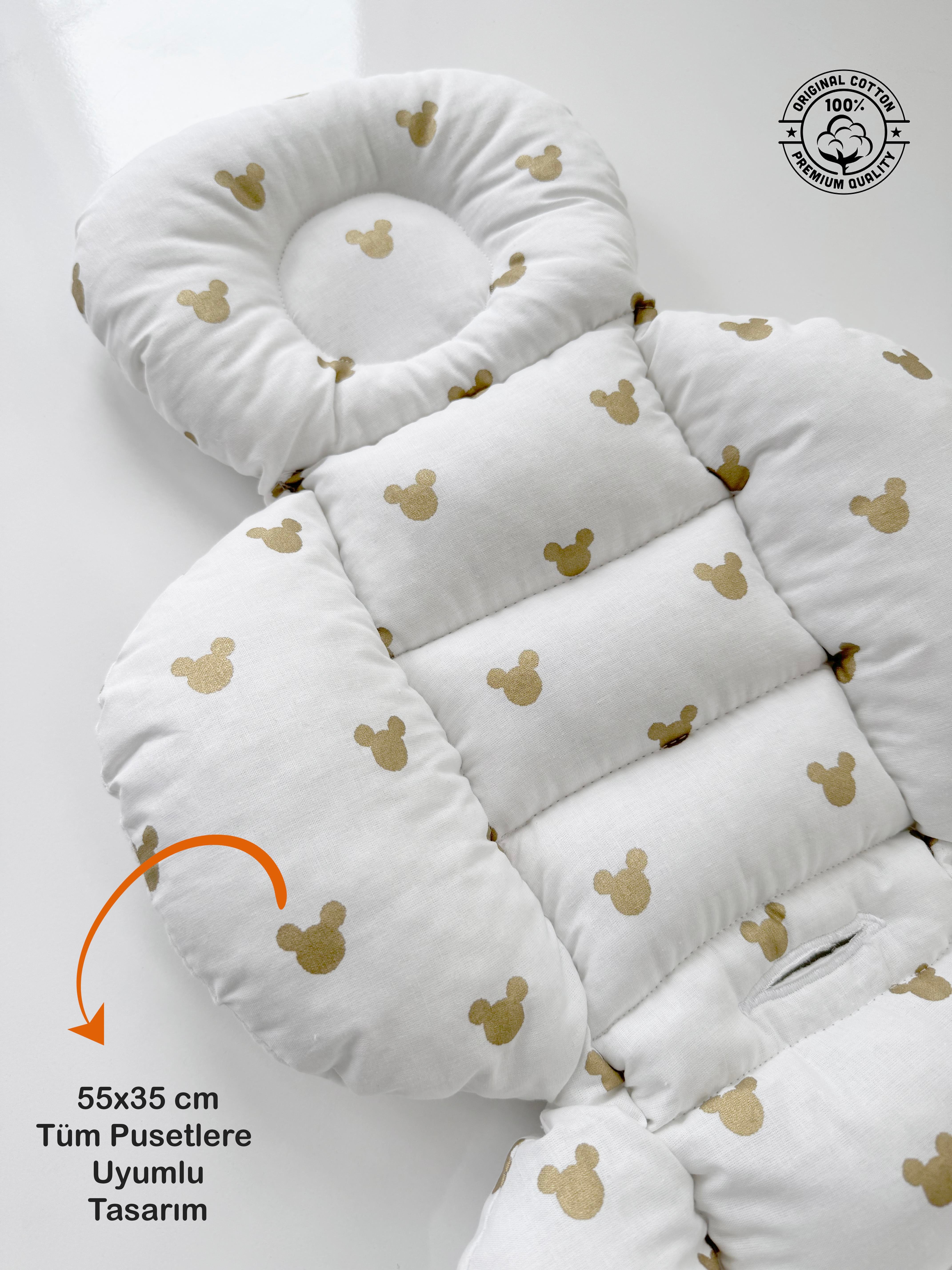 Jaju Baby Gold Micky Puset Minderi Oto Koltuğu 55x35 cm