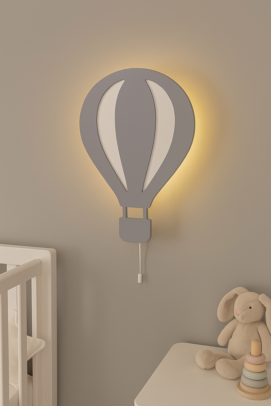 Jaju Baby Gri Balon Gece Lambası \ Aydınlatma