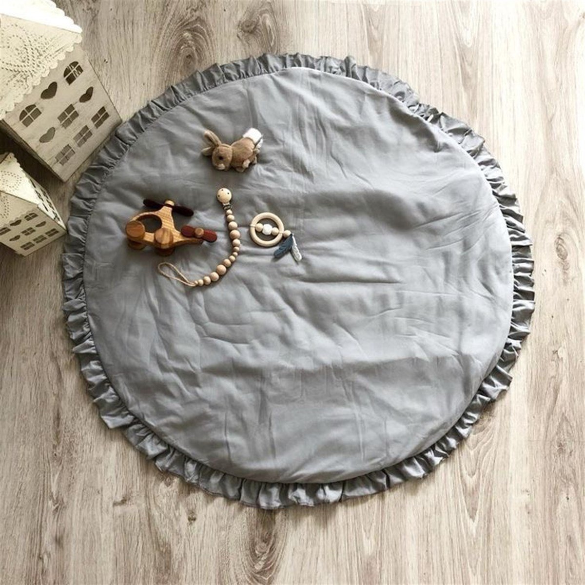 Jaju Baby Gri Oyun Halısı