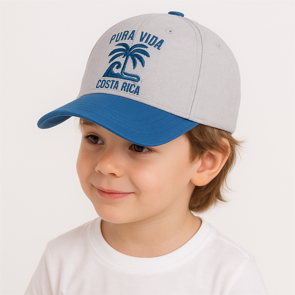 Jaju Baby İki Renkli Gri Palmiyeli Çocuk Erkek Kep Şapka 