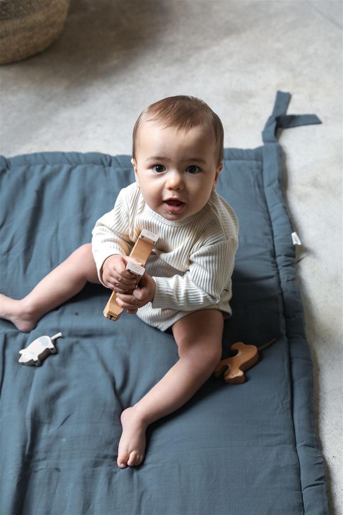 Jaju Baby İndigo 120x120 Cm Kare Oyun Halısı / Oyun Matı