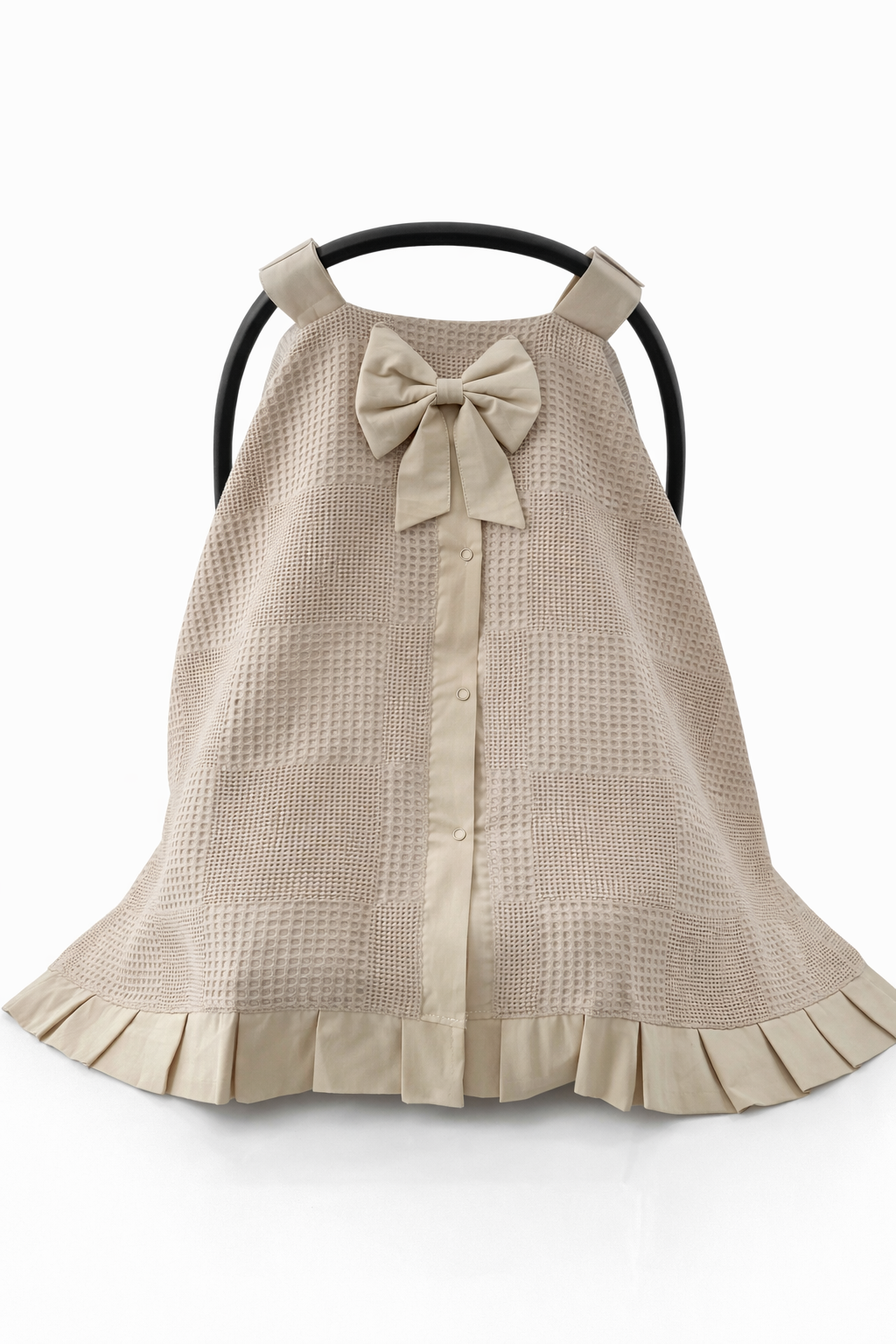 Jaju Baby Kahve %100 Pamuk Pike Kumaş Puset Örtüsü 