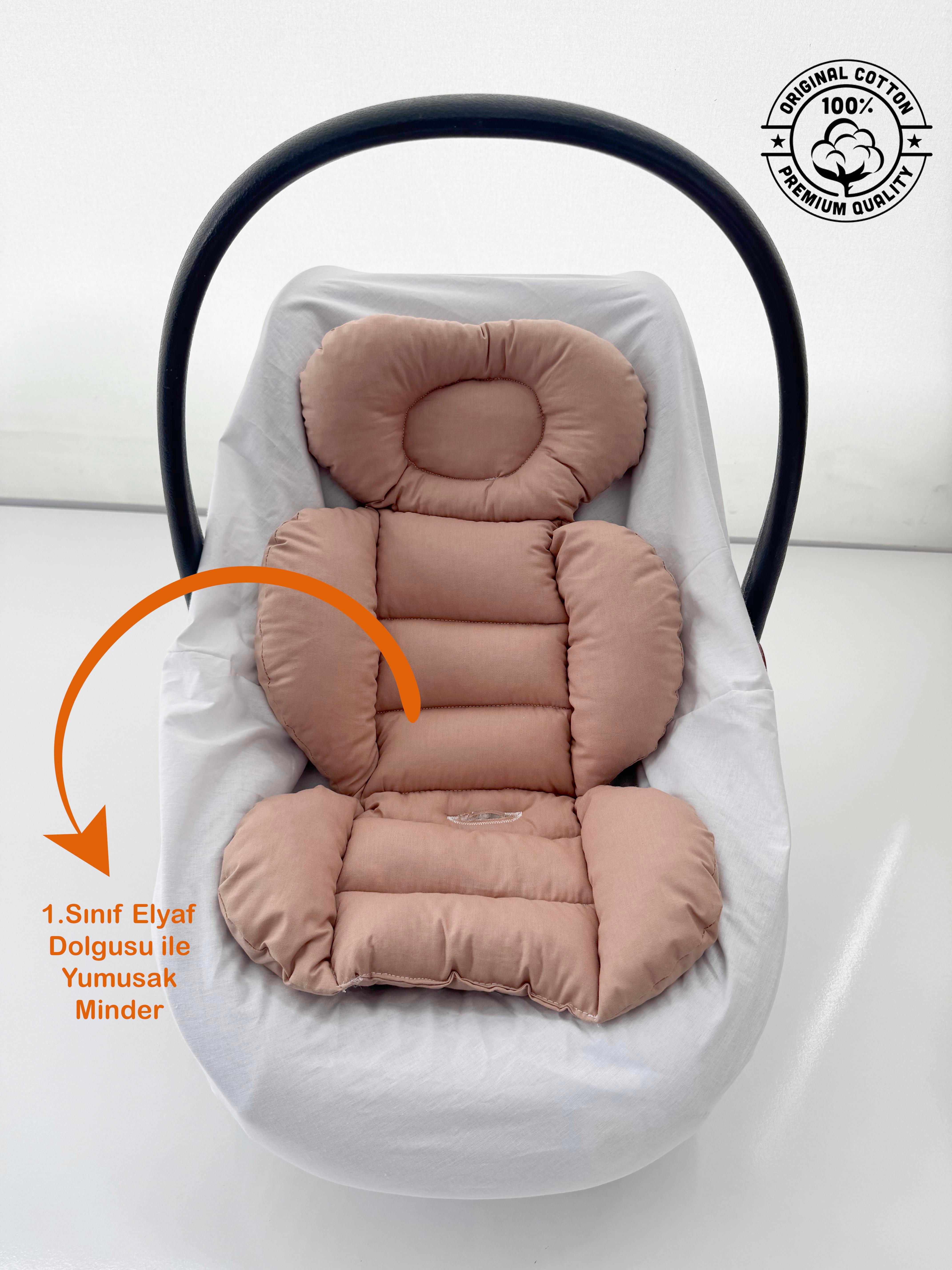 Jaju Baby Kahverengi Oto Koltuğu Minderi - Puset Minderi