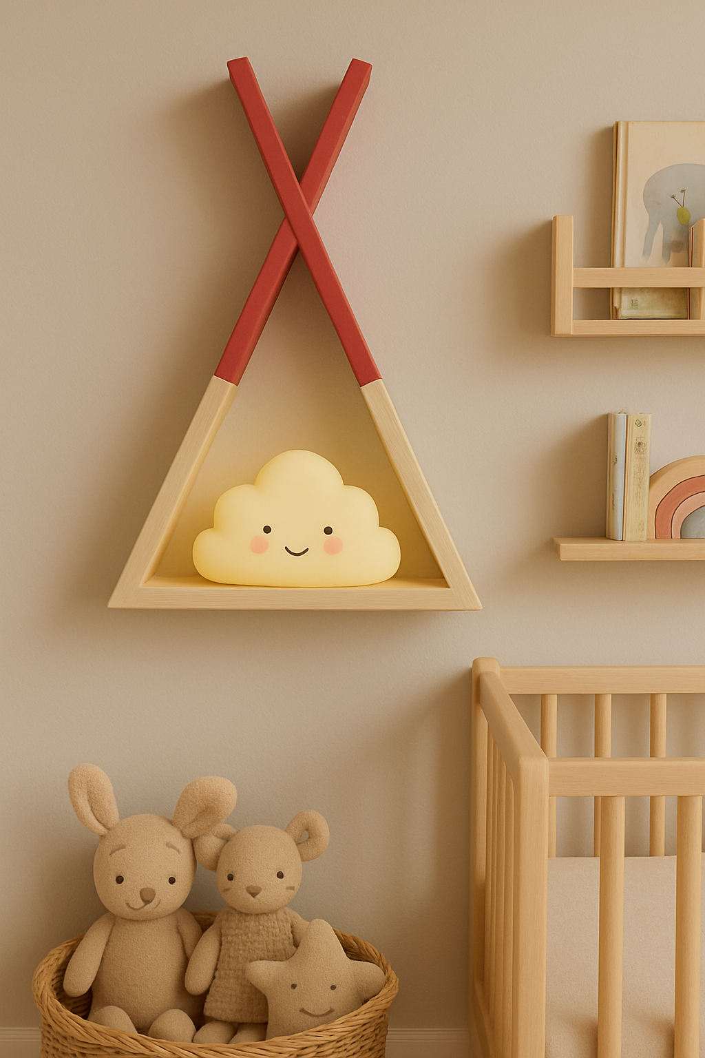 Jaju Baby Kırmızı Çadır Tepe Raf