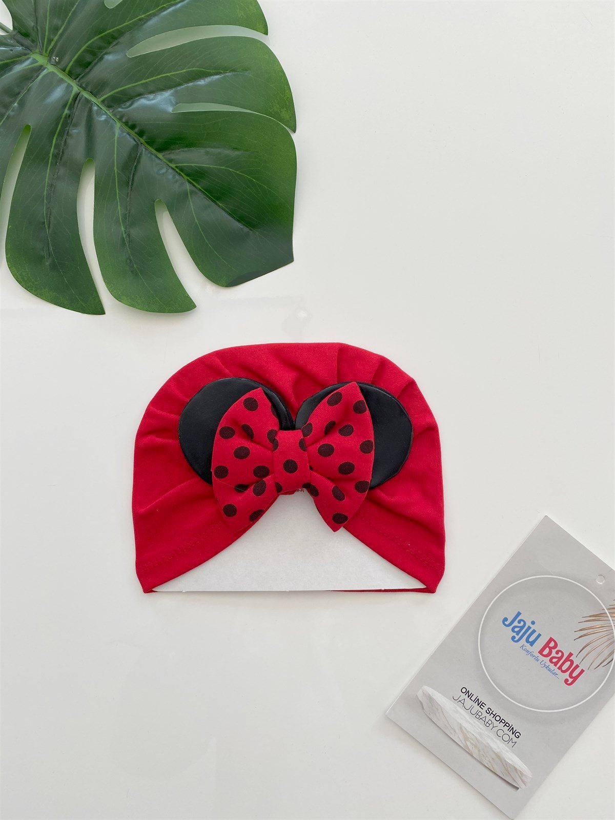 Jaju Baby Kırmızı Micky Fiyonklu Bone