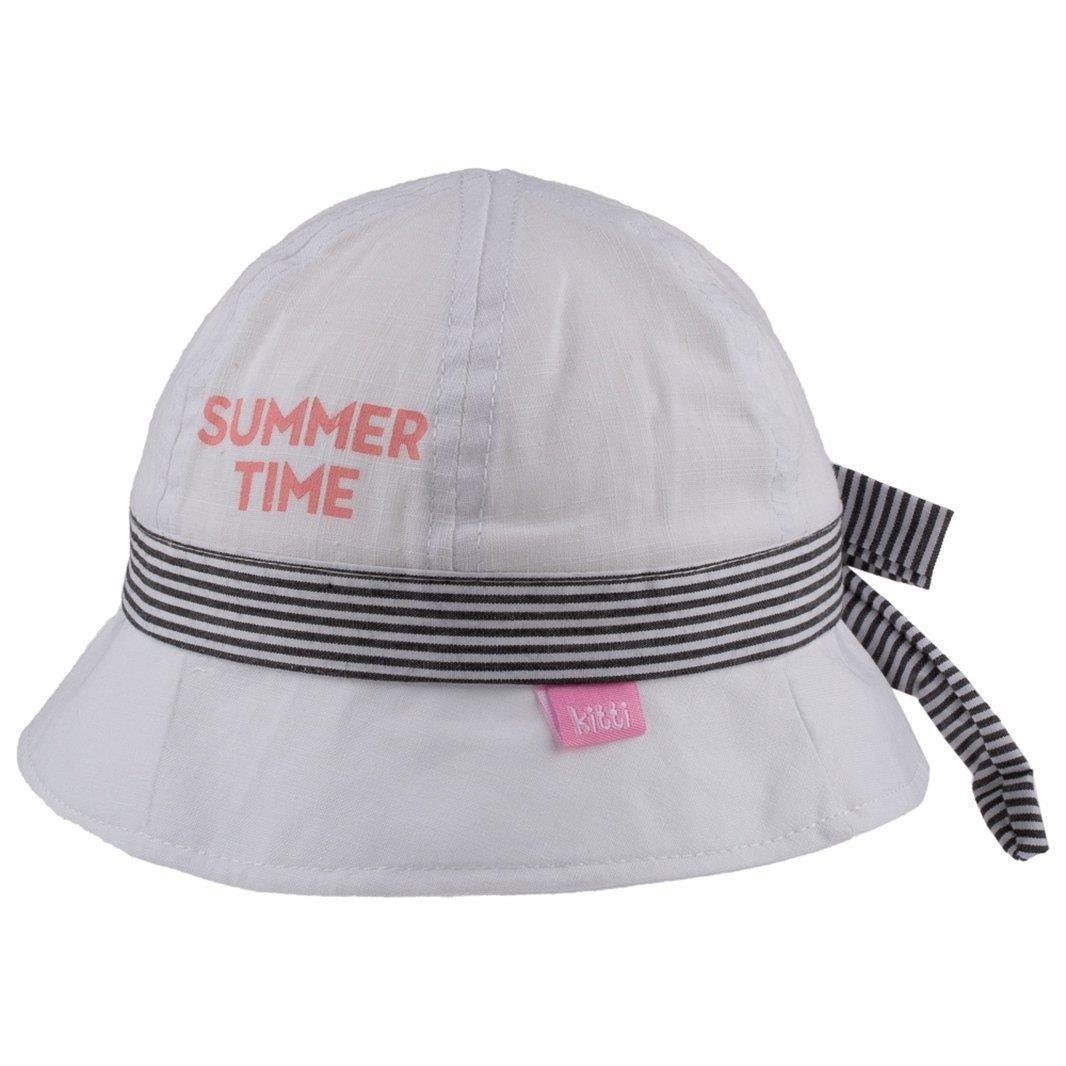 Jaju Baby Kız Bebek 1-3 Yaş Beyaz Renk Büyük Fiyonk Detaylı Fötr Şapka