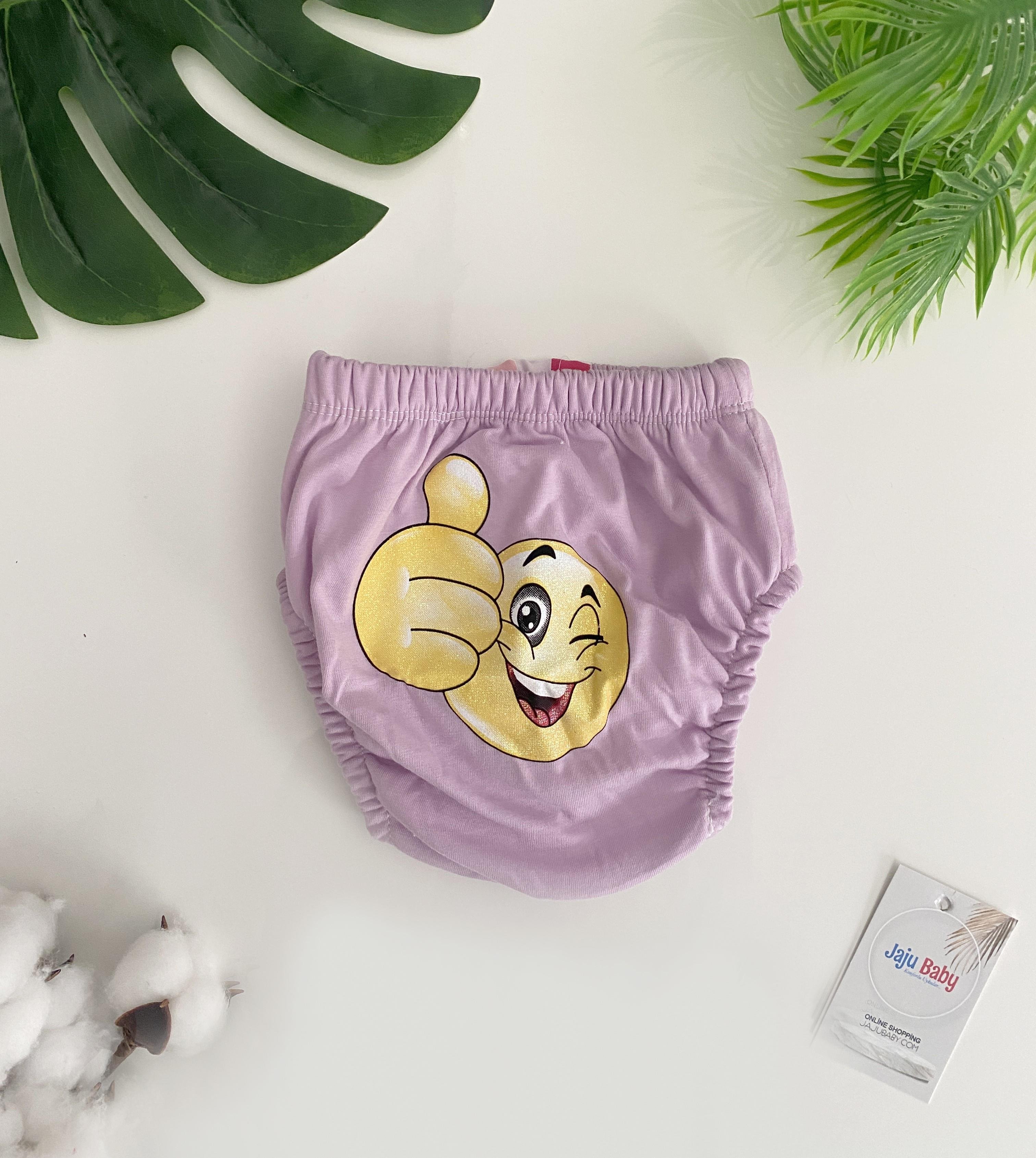 Jaju Baby Kız Bebek Lila Renk Gülen Yüz Alıştırma Külodu
