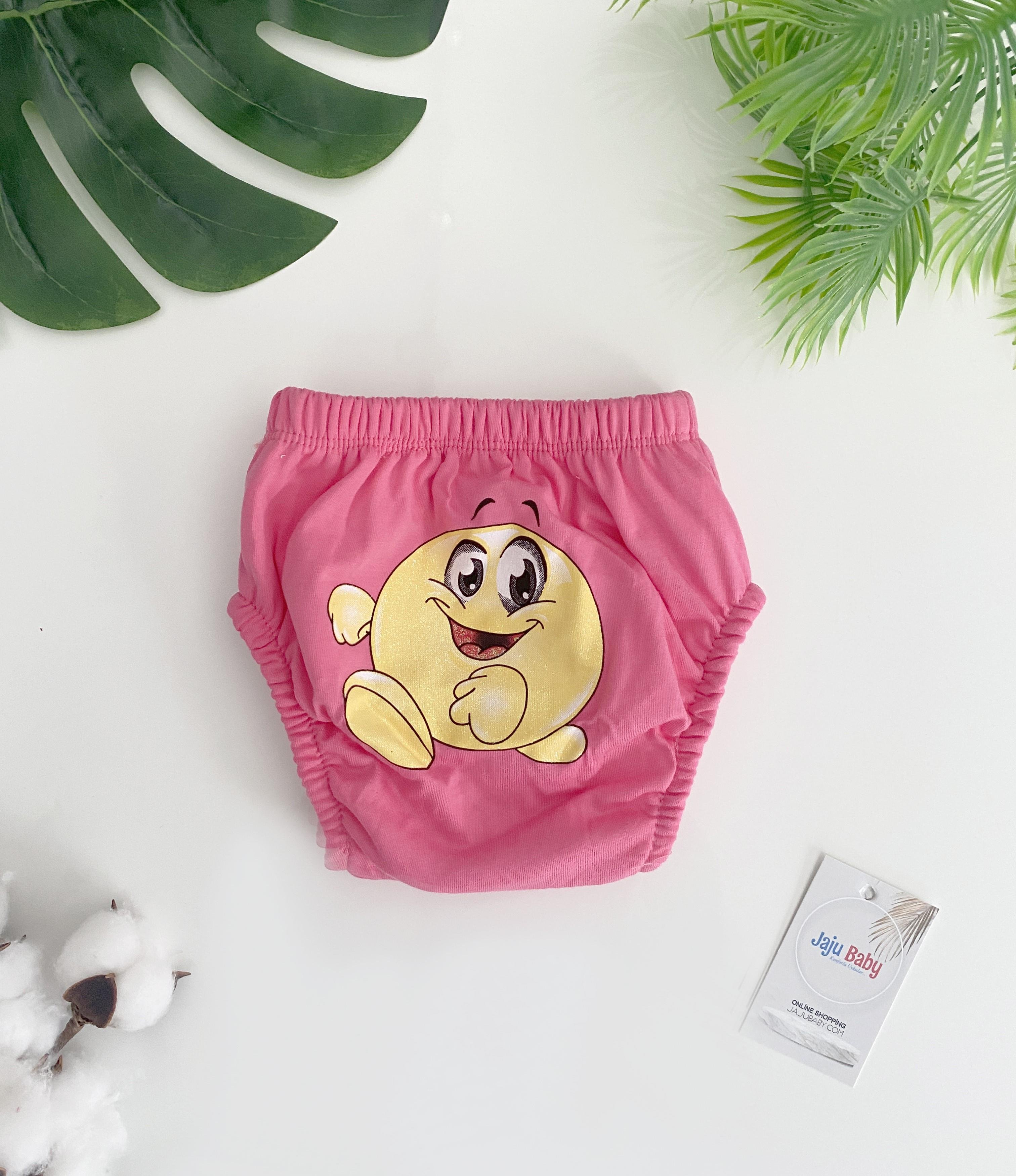 Jaju Baby Kız Bebek Pembe Renk Gülen Yüz Alıştırma Külodu