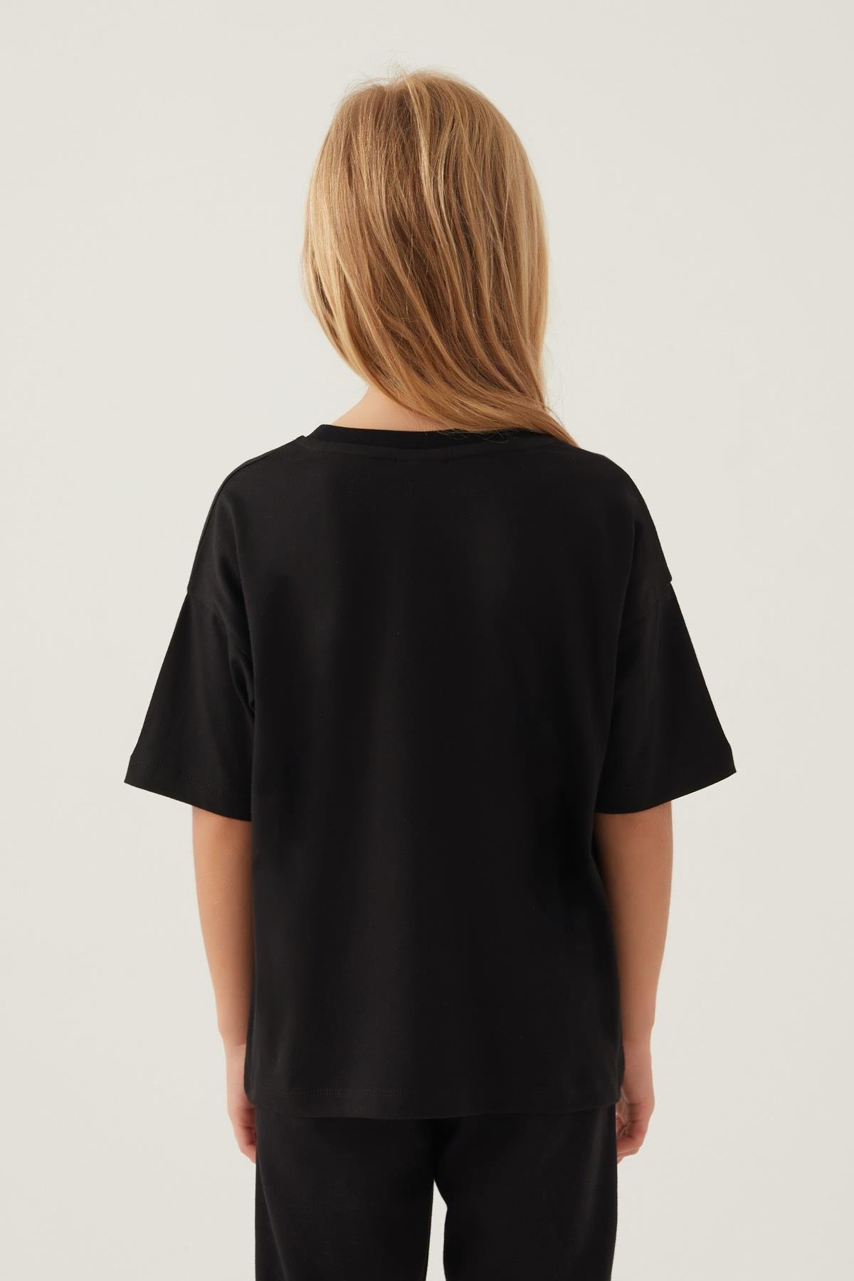 Jaju Baby  Kız Çocuk Siyah BARBİE Süprem - T-Shirt 