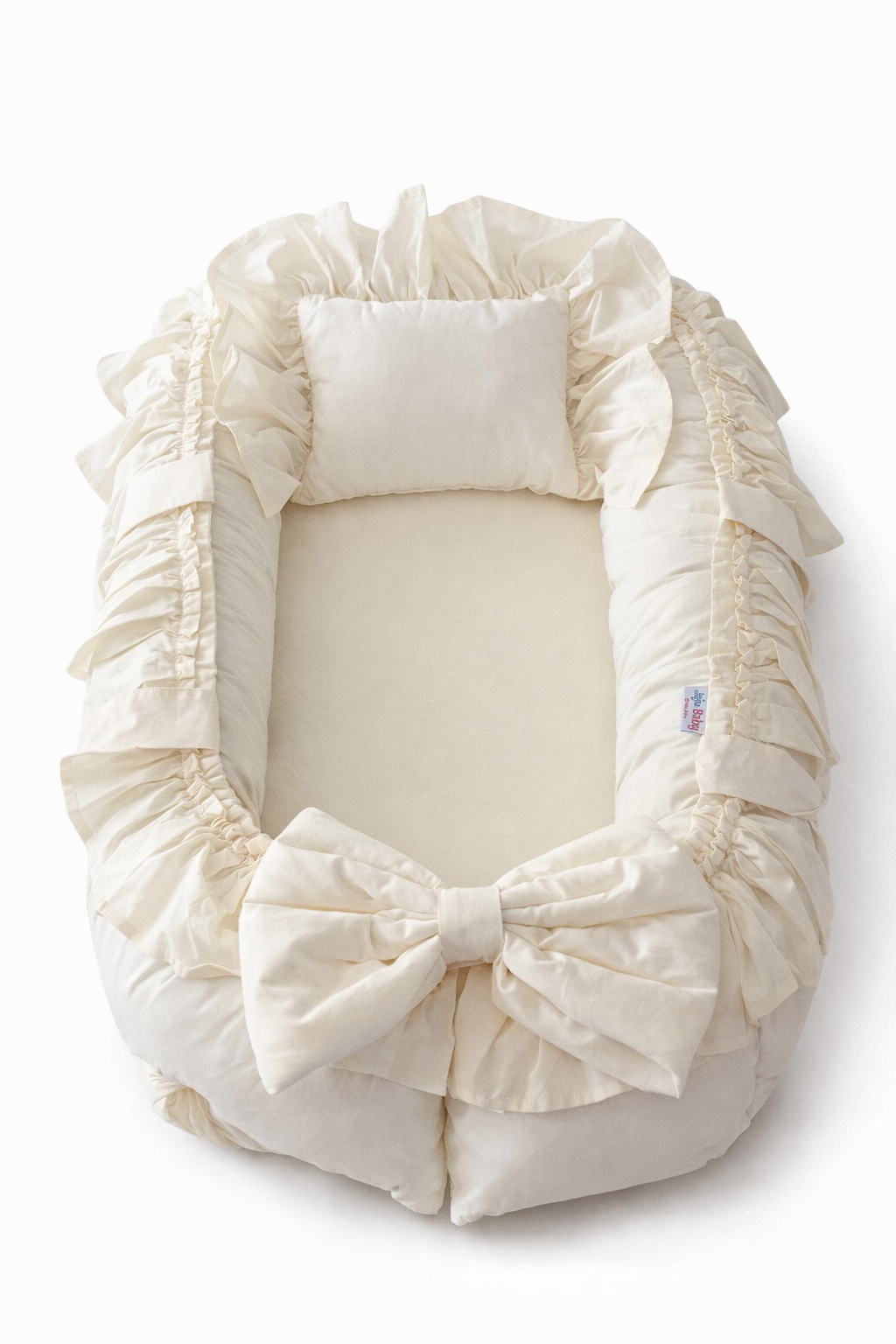 Jaju Baby Krem Fırfırlı Lüx Tasarım Babynest