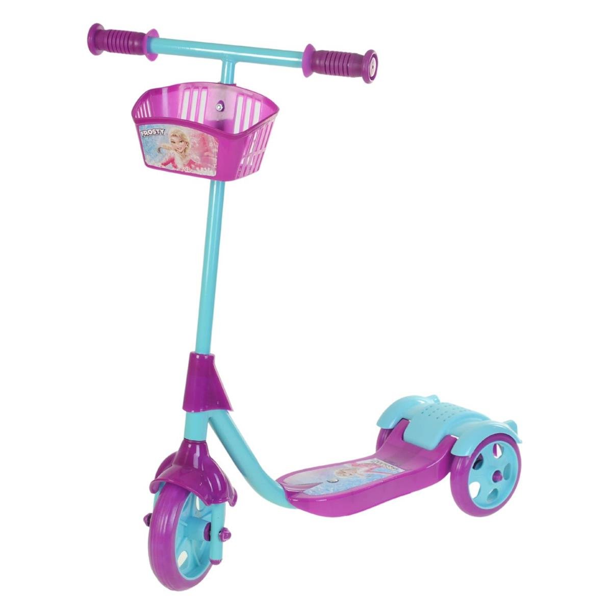 Jaju Baby Kutulu Prenses 3 Teker Frenli Scooter Mor